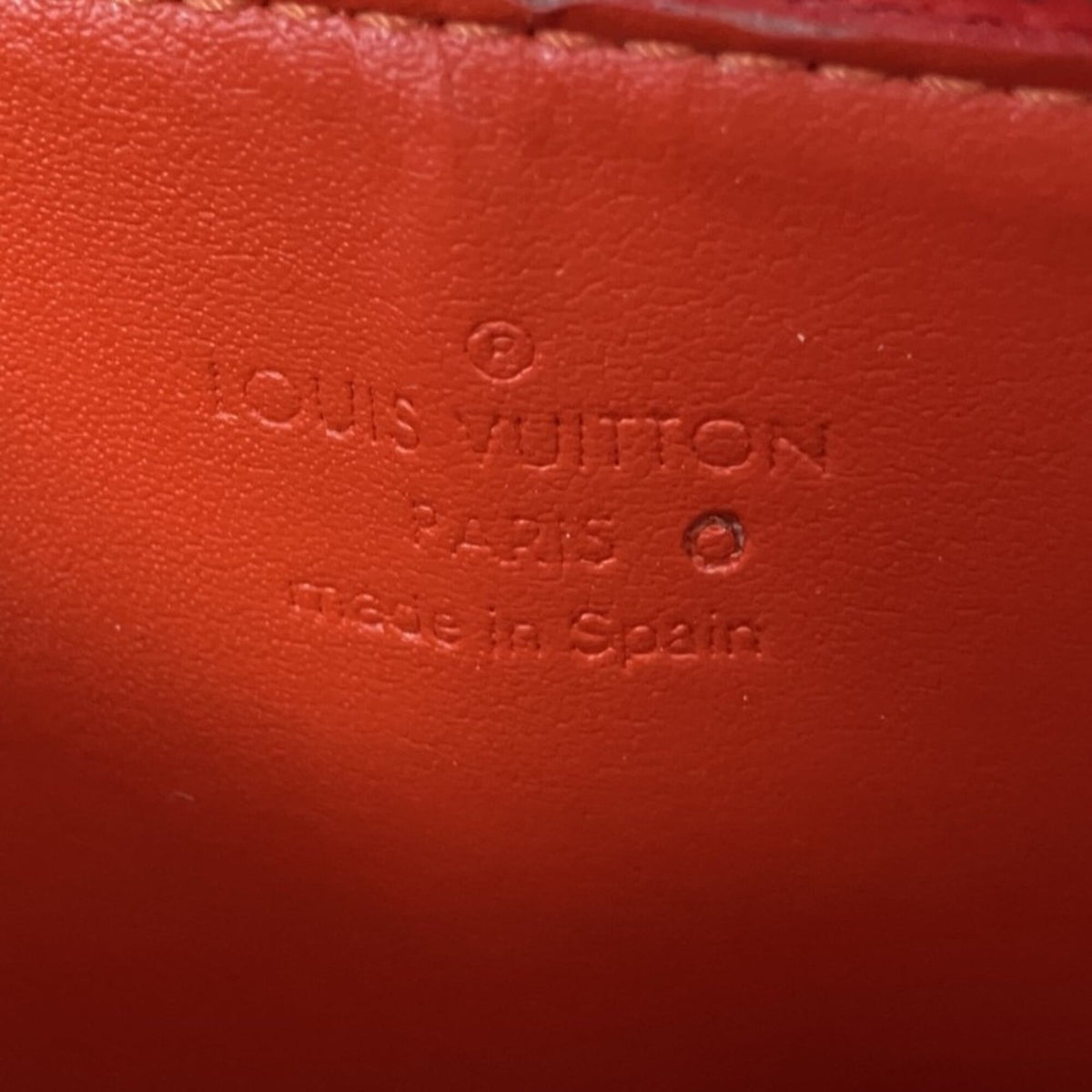 Louis Vuitton Orange Monogram Vernis Pouch (Pre-Owned)