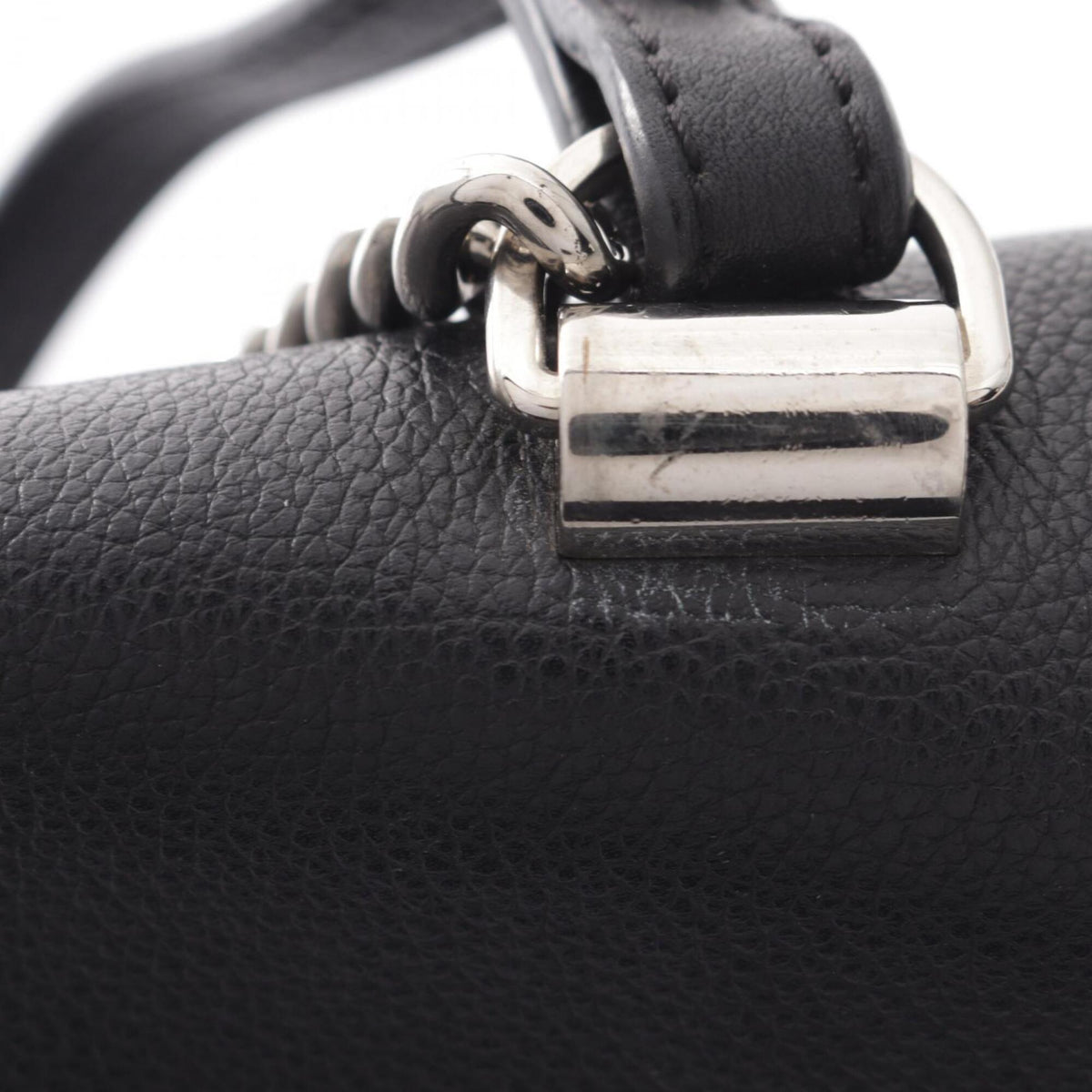 Louis Vuitton Black Noir Leather Handbag (Pre-Owned)