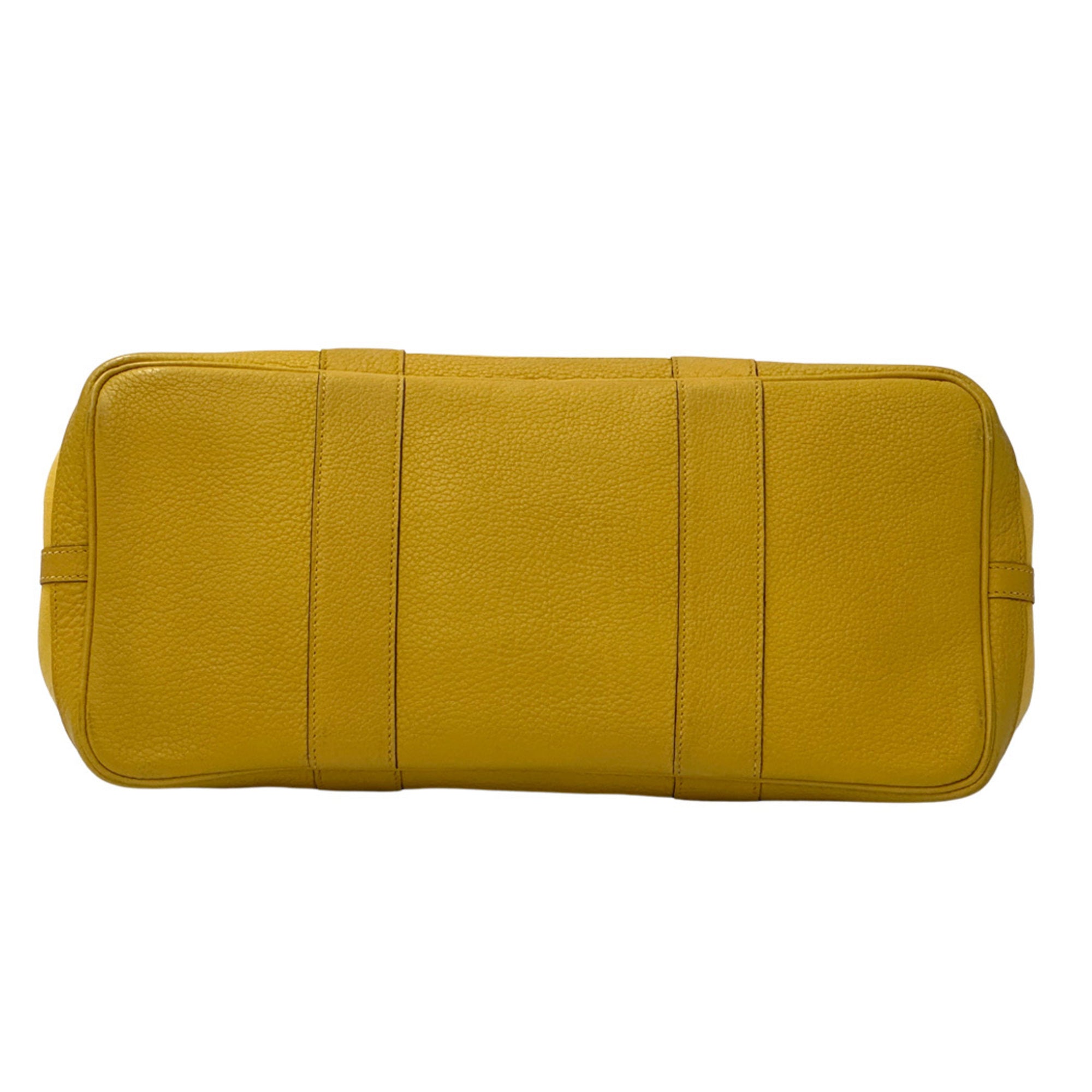 Hermes Yellow Toile Officier Tote Bag (Pre-Owned)