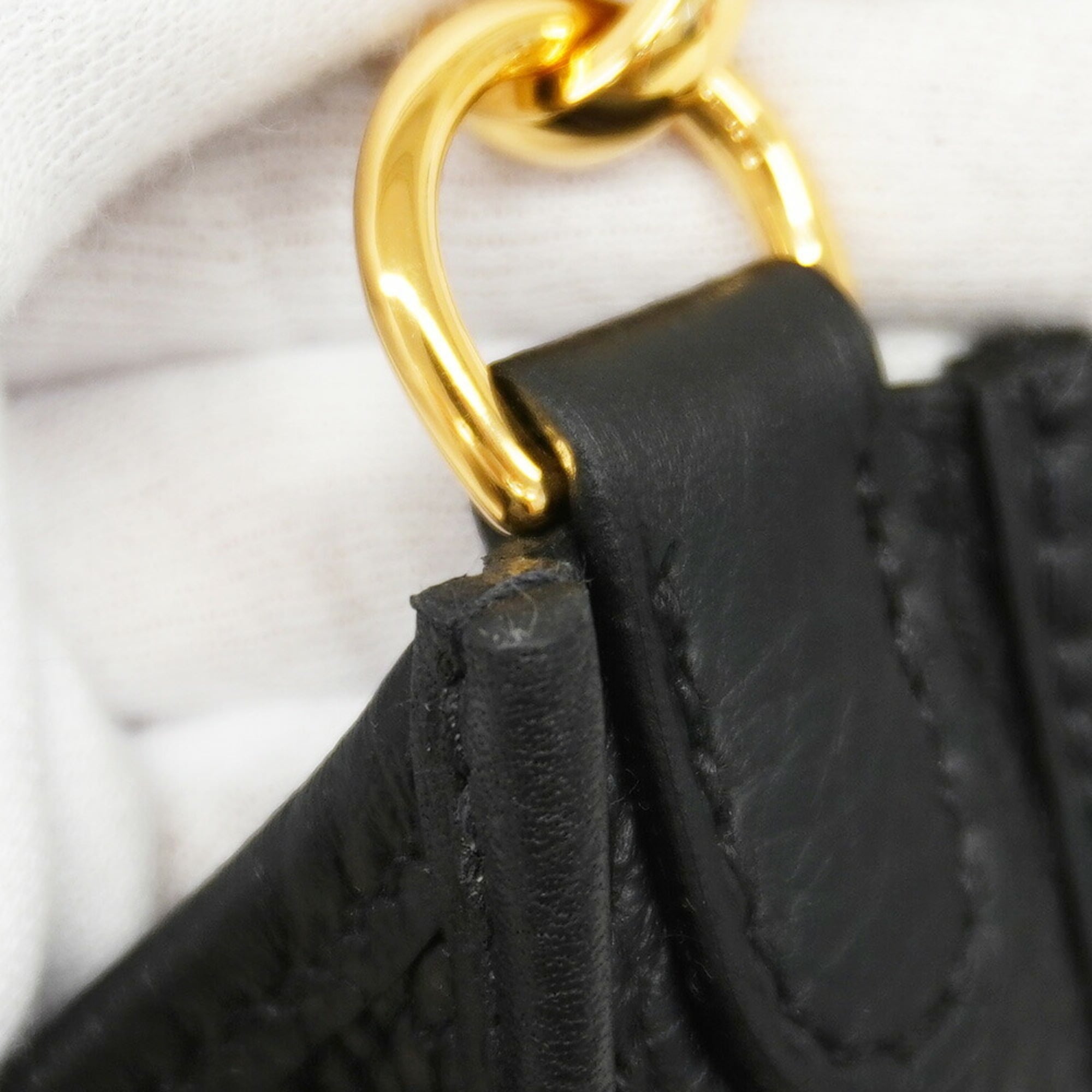 Hermes Black Taurillon Clemence Leather Shoulder Bag (Pre-Owned)