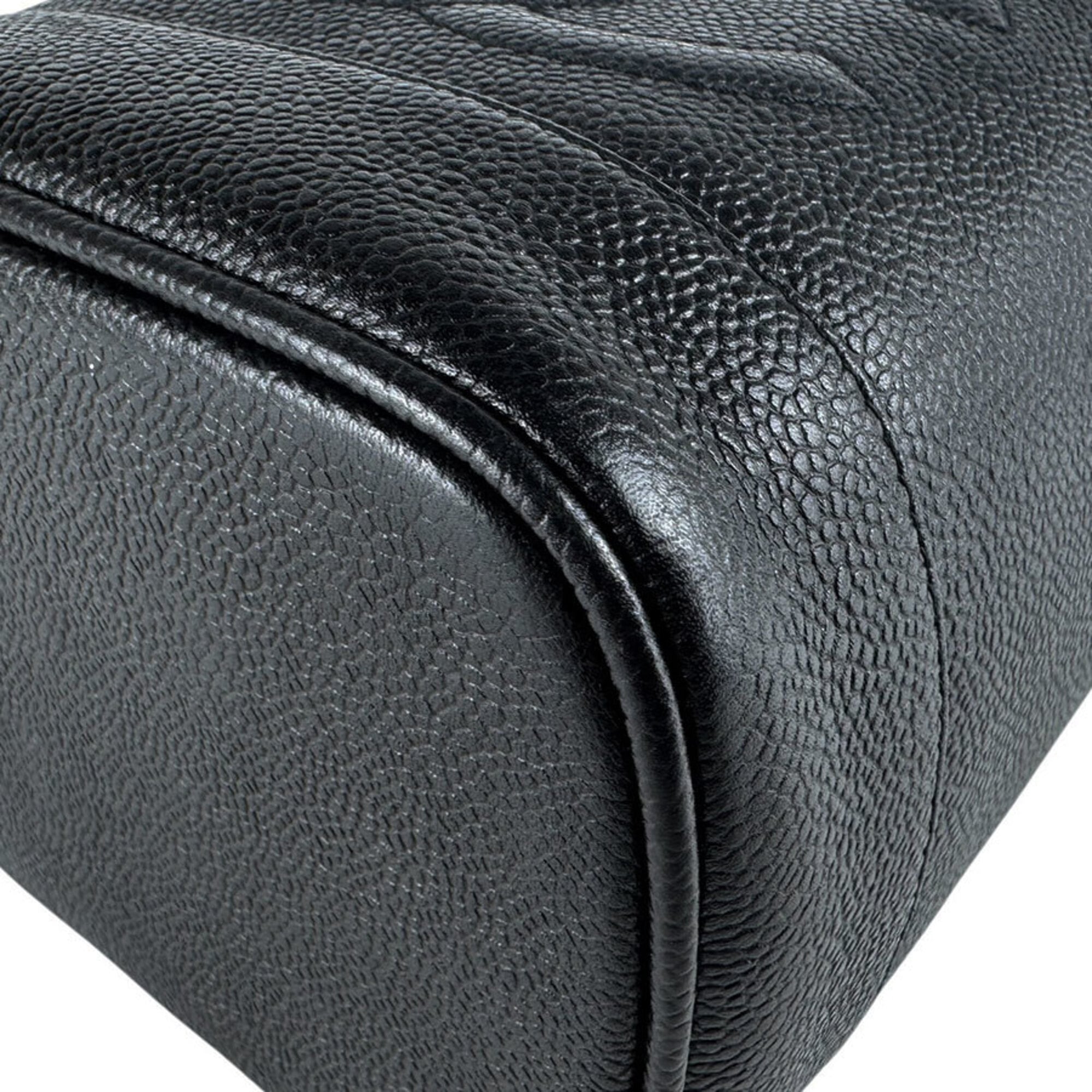Chanel Black Grained Calfskin Handbag Vanity Bag (Pre-Owned)