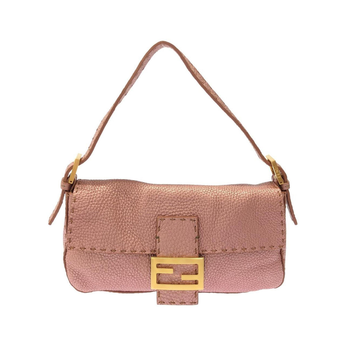 Fendi Pink Leather Shoulder Bag (Pre-Owned)
