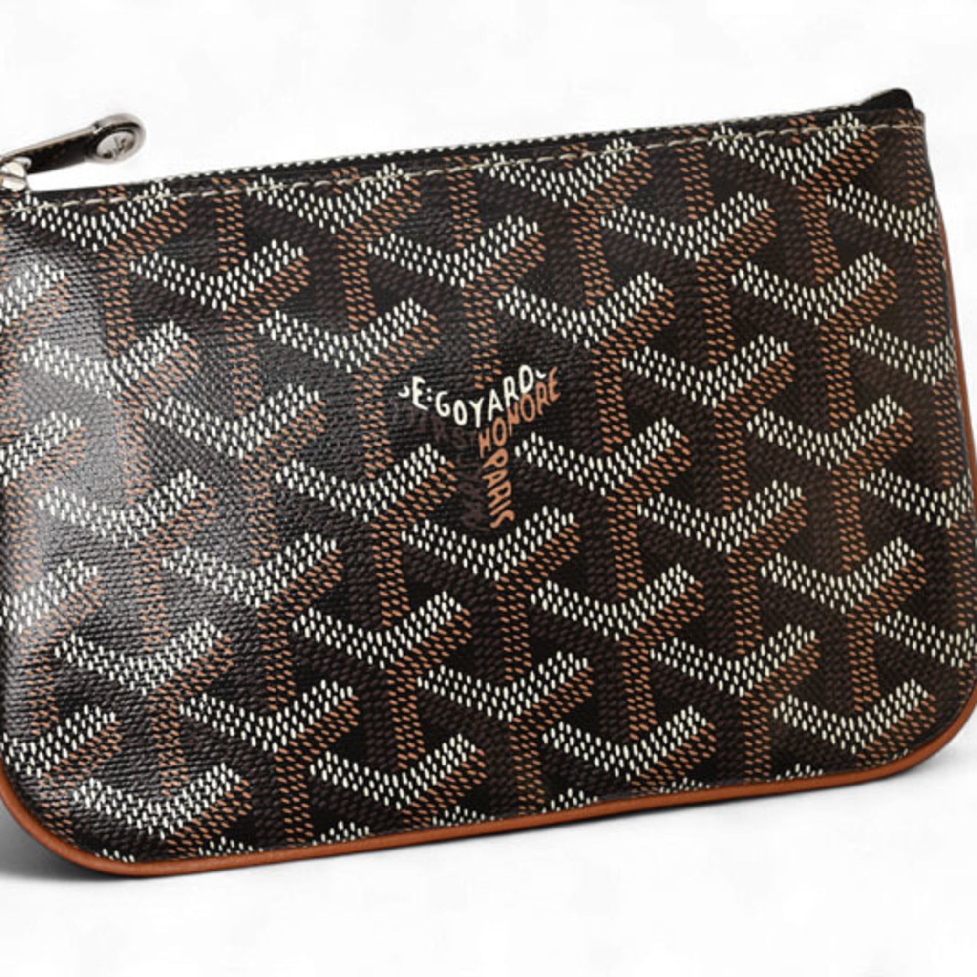 Goyard Black Coated Canvas Leather Pouch (Pre-Owned)