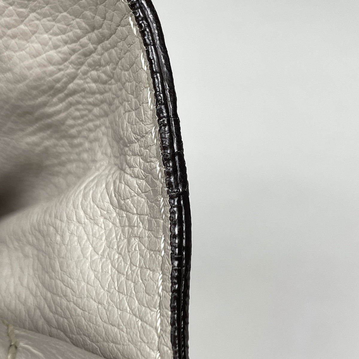 Chloé Marcie Gray Leather Shoulder Bag (Pre-Owned)