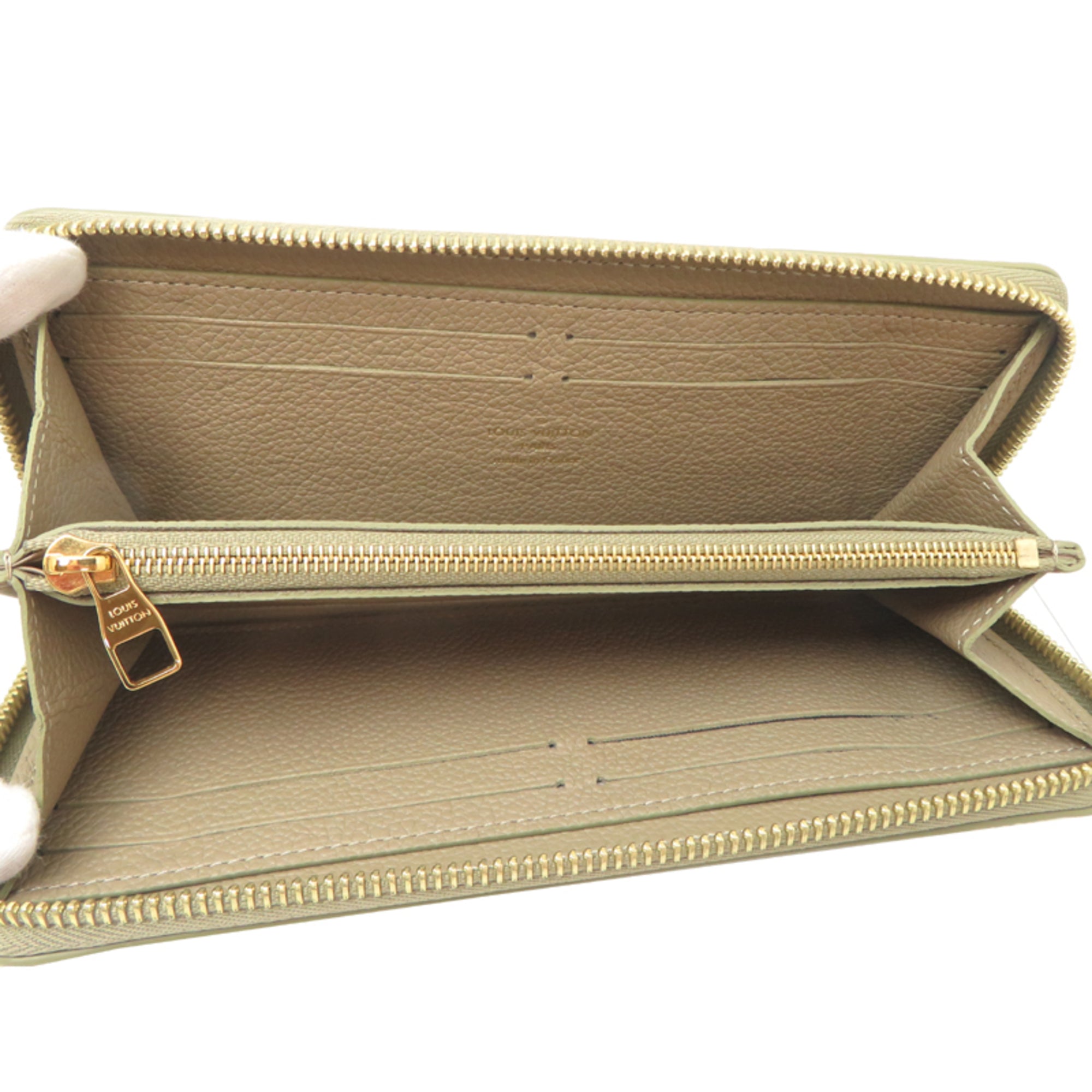 Louis Vuitton Cream Khaki Monogram Empreinte Long Wallet (Bi-Fold) (Pre-Owned)