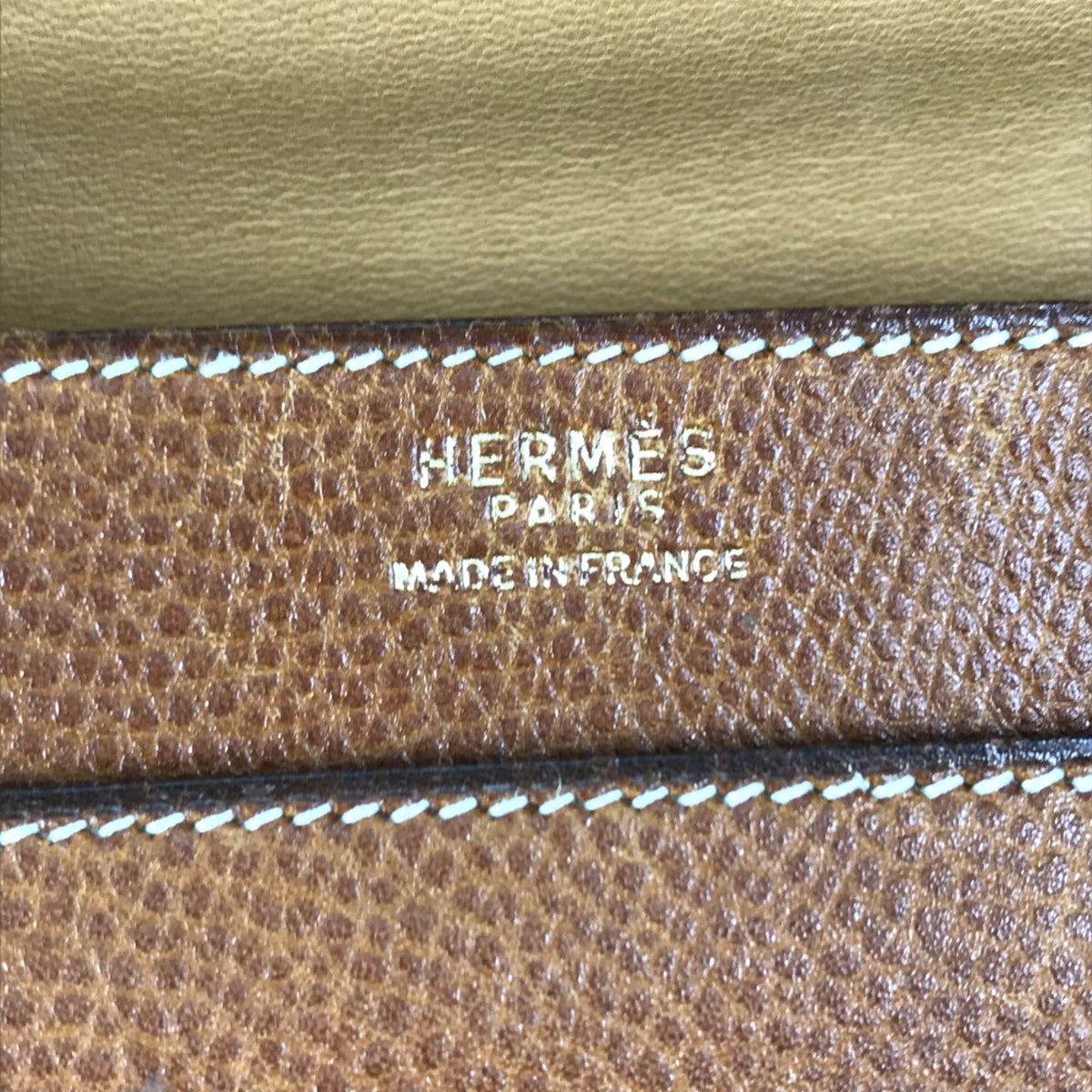 Hermes Brown Leather Handbag (Pre-Owned)