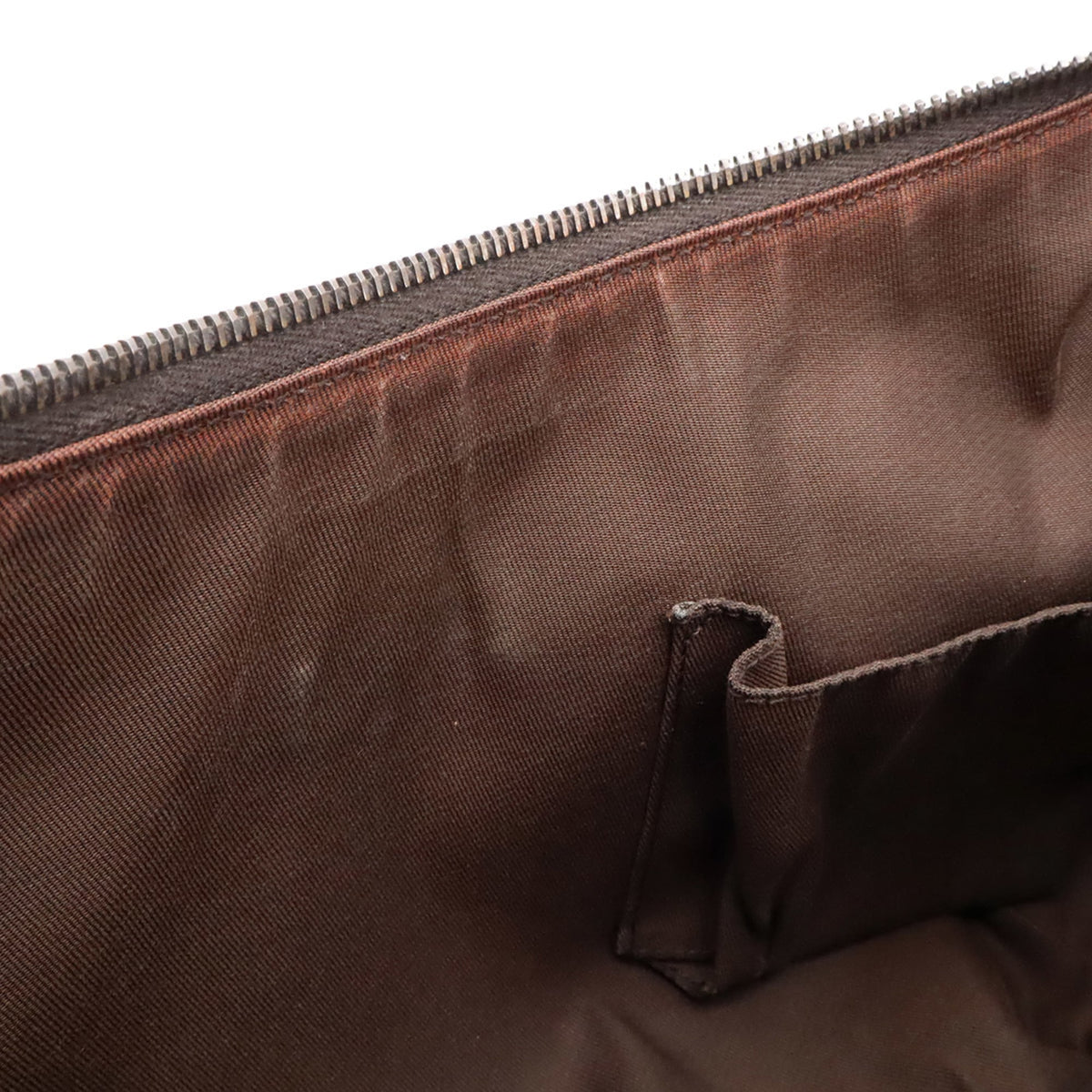Gucci Gg Canvas Beige Brown Dark Brown Green Khaki Red Color Canvas Leather Shoulder Bag (Pre-Owned)