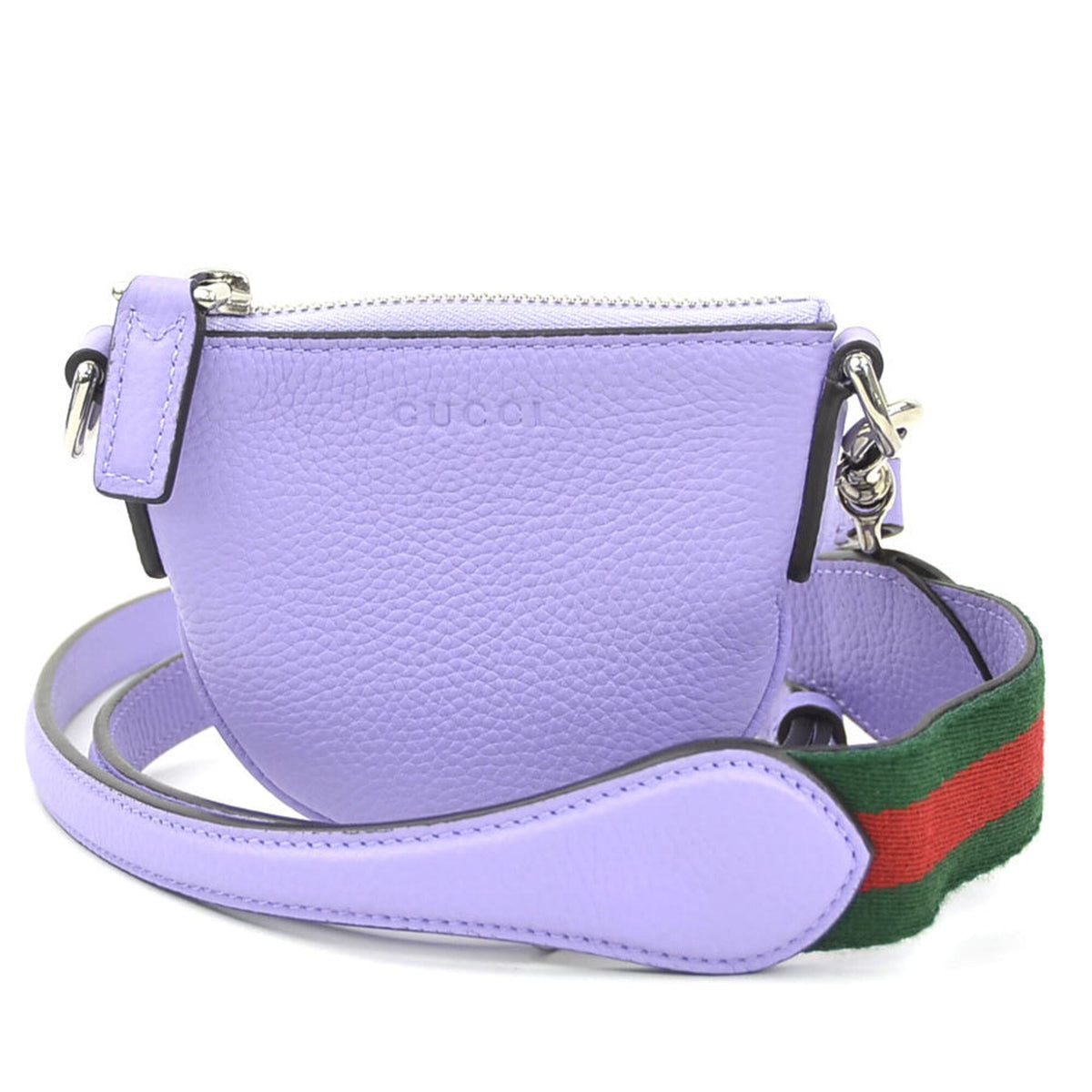 Gucci Purple Leather Shoulder Bag (Pre-Owned)