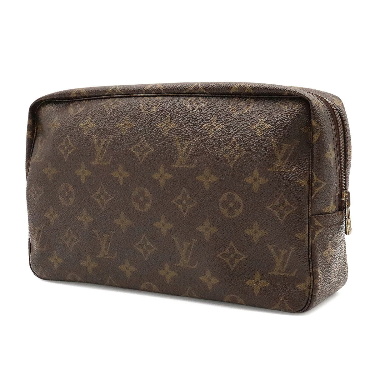 Louis Vuitton Brown Monogram Canvas Pvc Coated Canvas Clutch Bag Pouch (Pre-Owned)