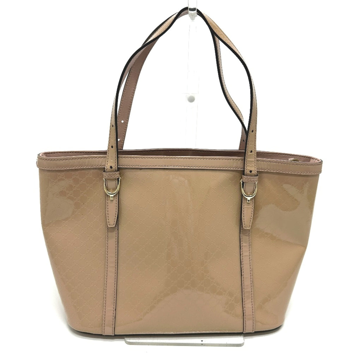 Gucci Beige Patent Leather Tote Bag (Pre-Owned)