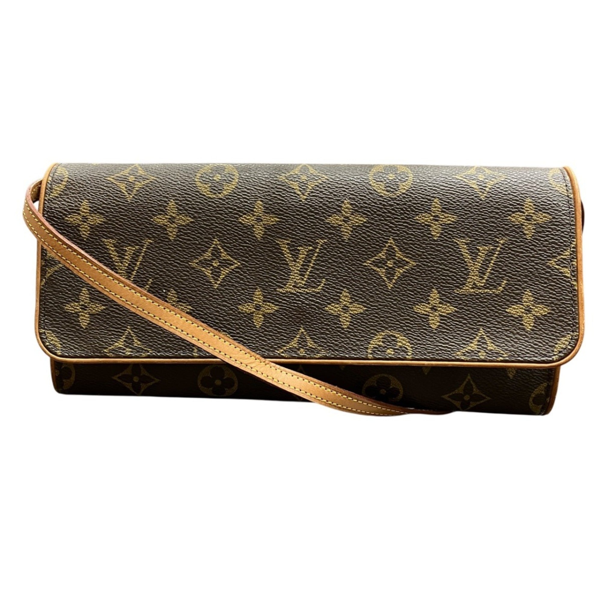Louis Vuitton Brown Monogram Pochette Shoulder Bag (Pre-Owned)