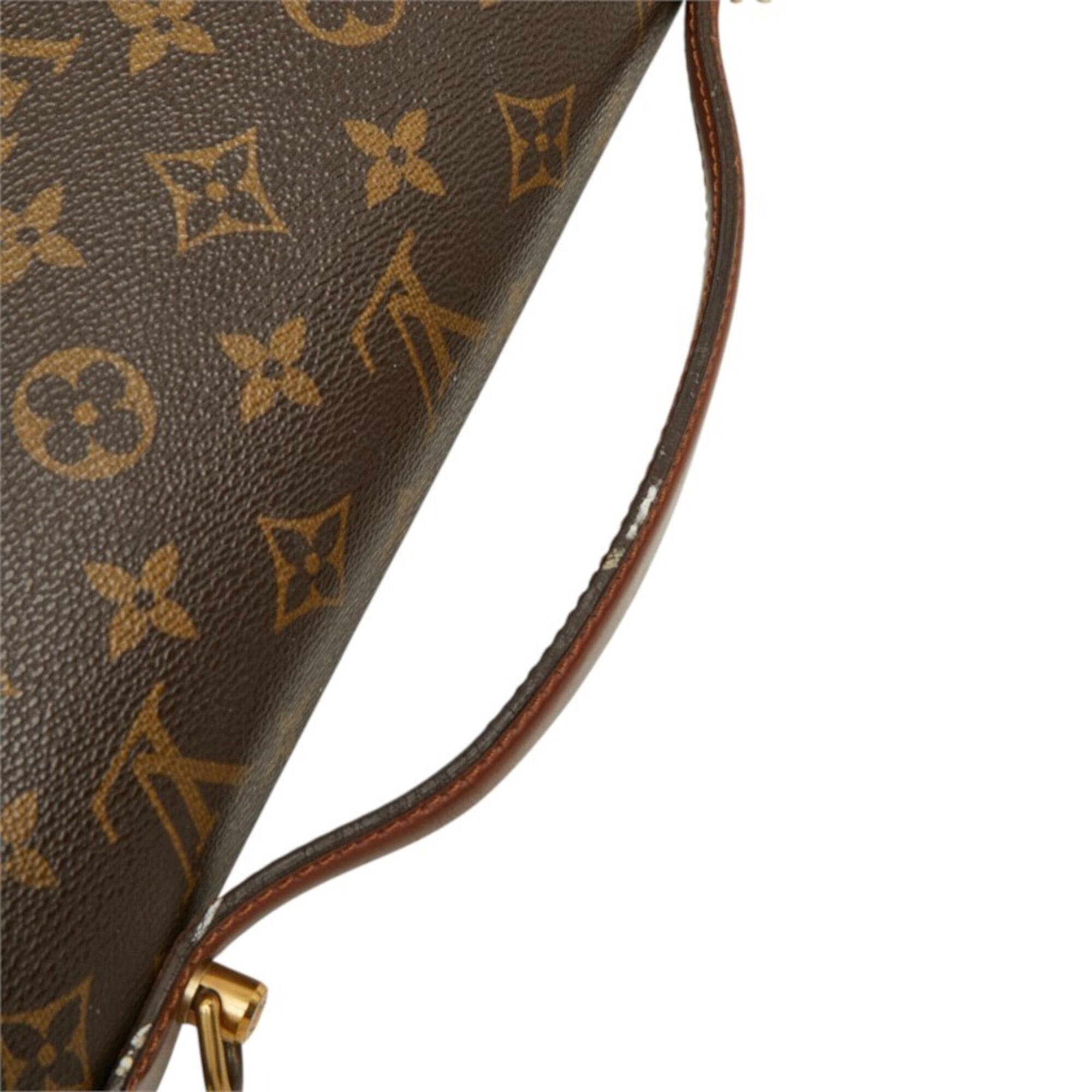 Louis Vuitton Brown Pvc Leather Handbag Shoulder Bag (Pre-Owned)