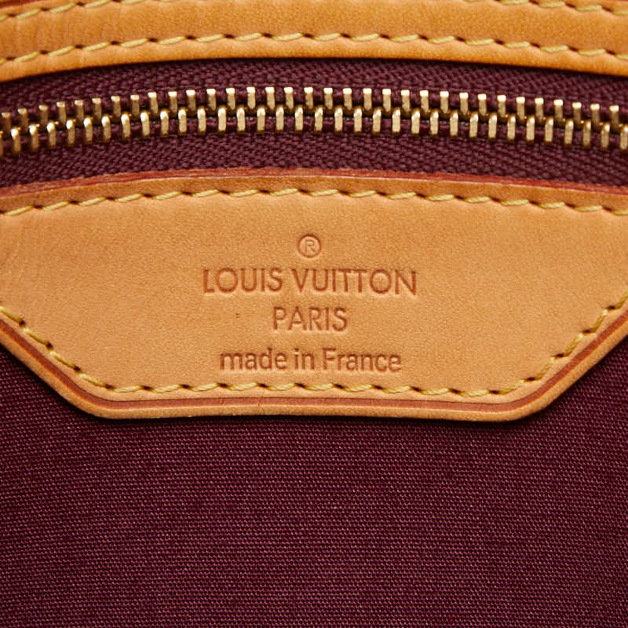 Louis Vuitton Red Color Rouge Rouge Fauviste Wine Patent Leather Handbag Shoulder Bag (Pre-Owned)