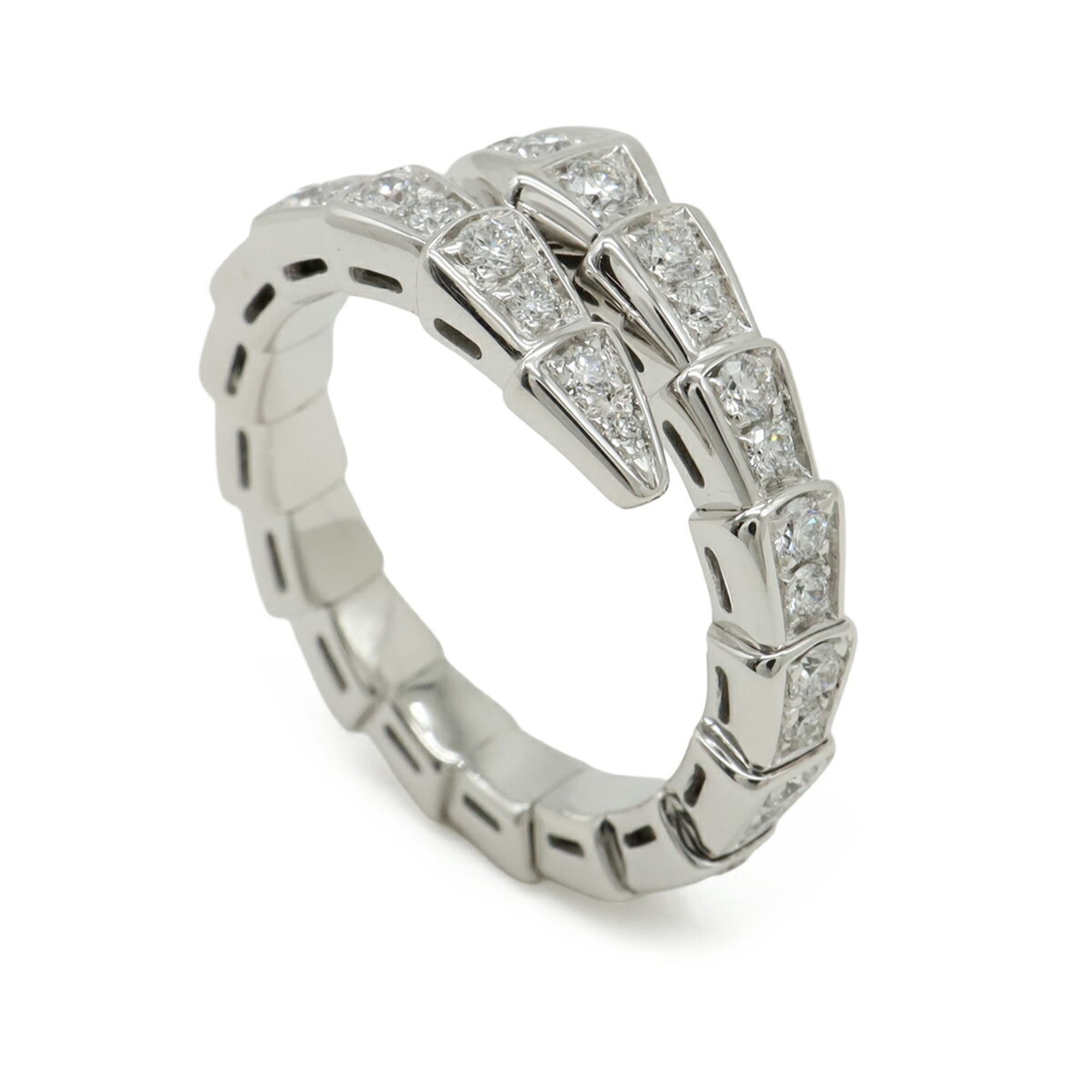 Bvlgari Serpenti White White Gold (18K) Band Ring (Pre-Owned)