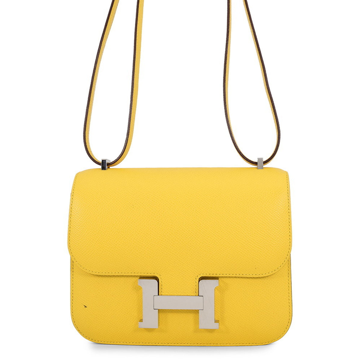 Hermes Yellow Epsom Leather Shoulder Bag (Pre-Owned)