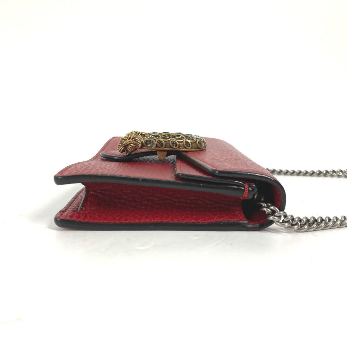 Gucci Red Leather Shoulder Bag (Pre-Owned)
