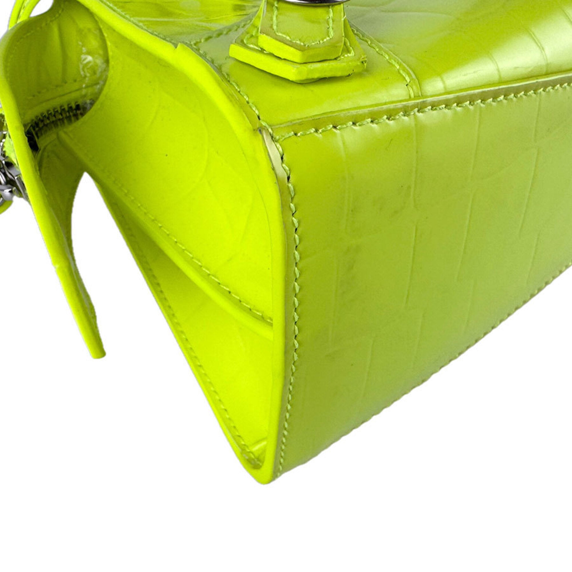 Balenciaga Yellow Leather Handbag Shoulder Bag (Pre-Owned)