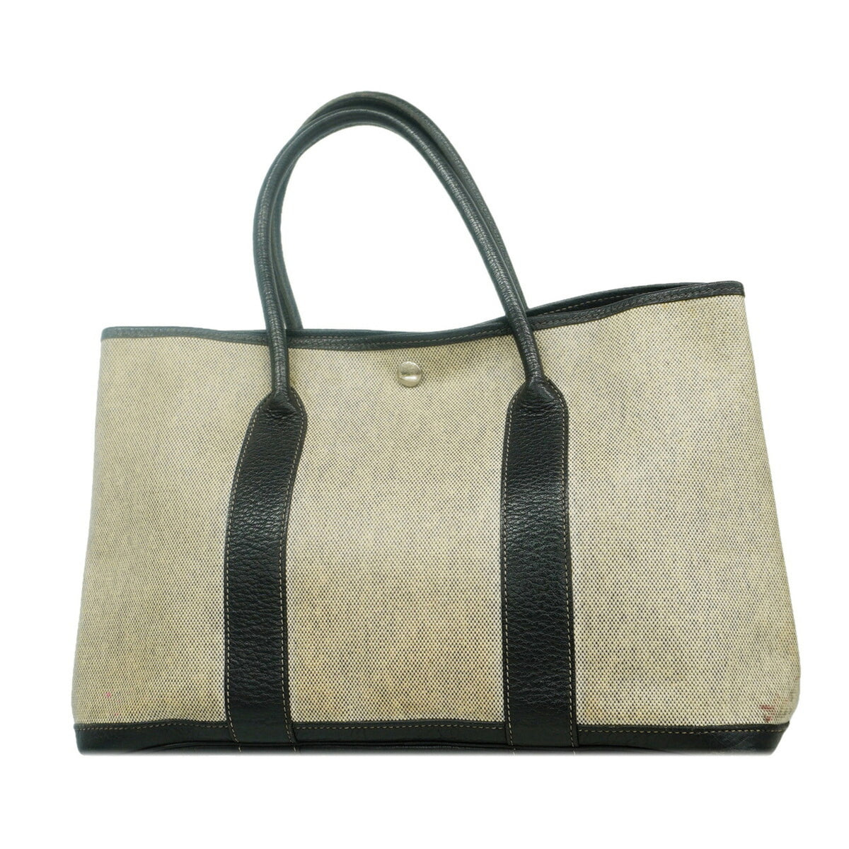 Hermes Black Toile H Tote Bag (Pre-Owned)