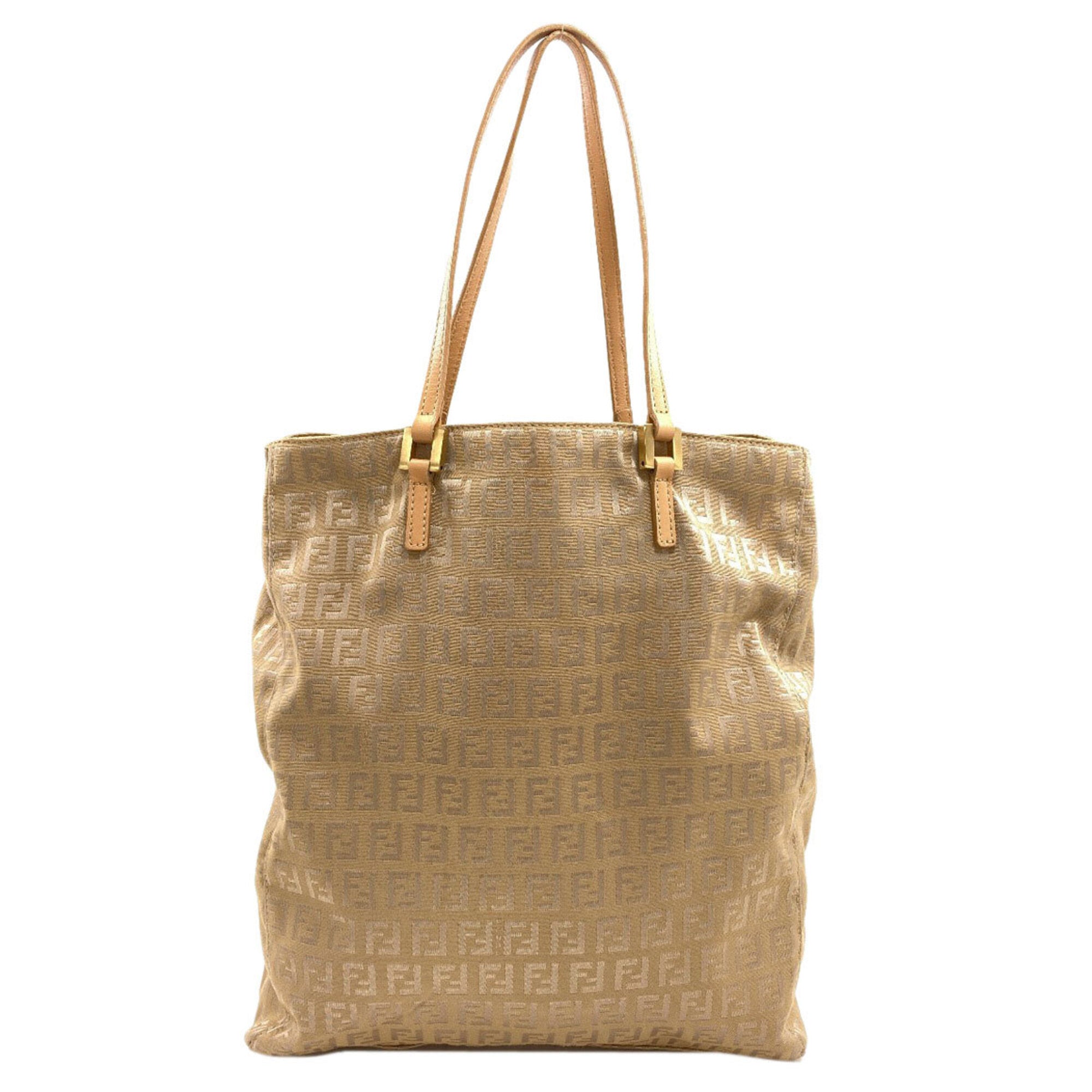 Fendi Brown Canvas Handbag (Pre-Owned)