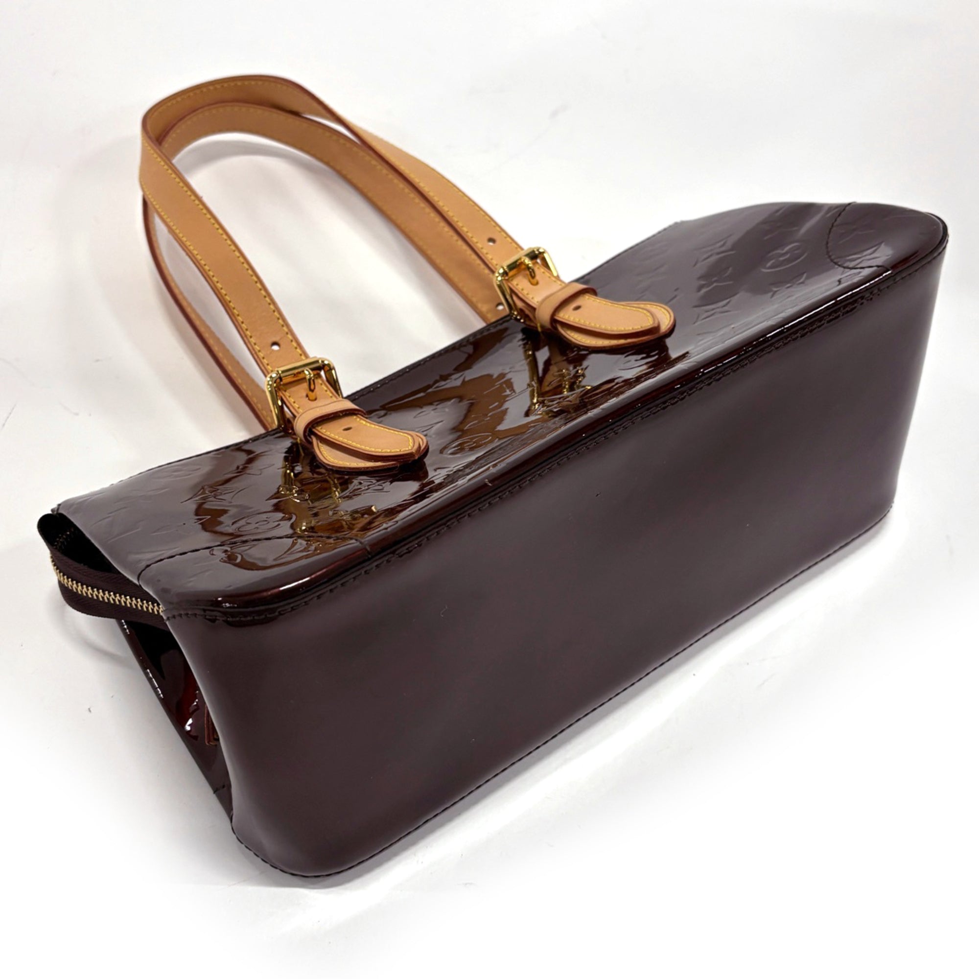 Louis Vuitton Amarante Monogram Vernis Handbag (Pre-Owned)