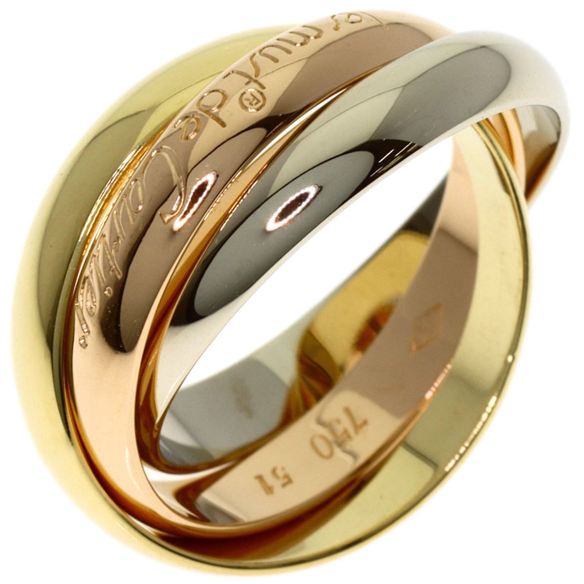 Cartier Yellow Gold (18K) Pink Gold (18K) White Gold (18K) Band Ring (Pre-Owned)