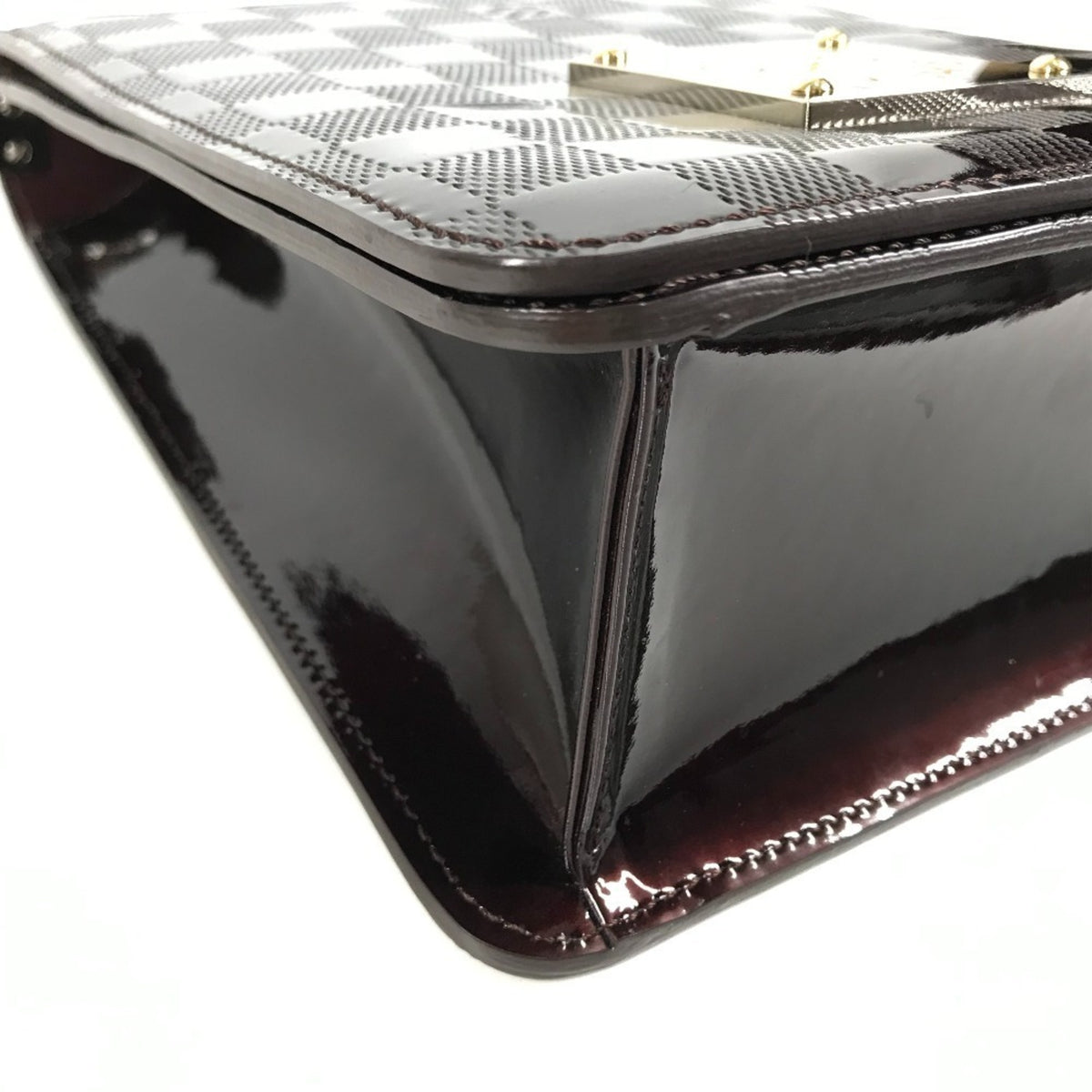 Louis Vuitton Carmine Purple Vernis Shoulder Bag (Pre-Owned)