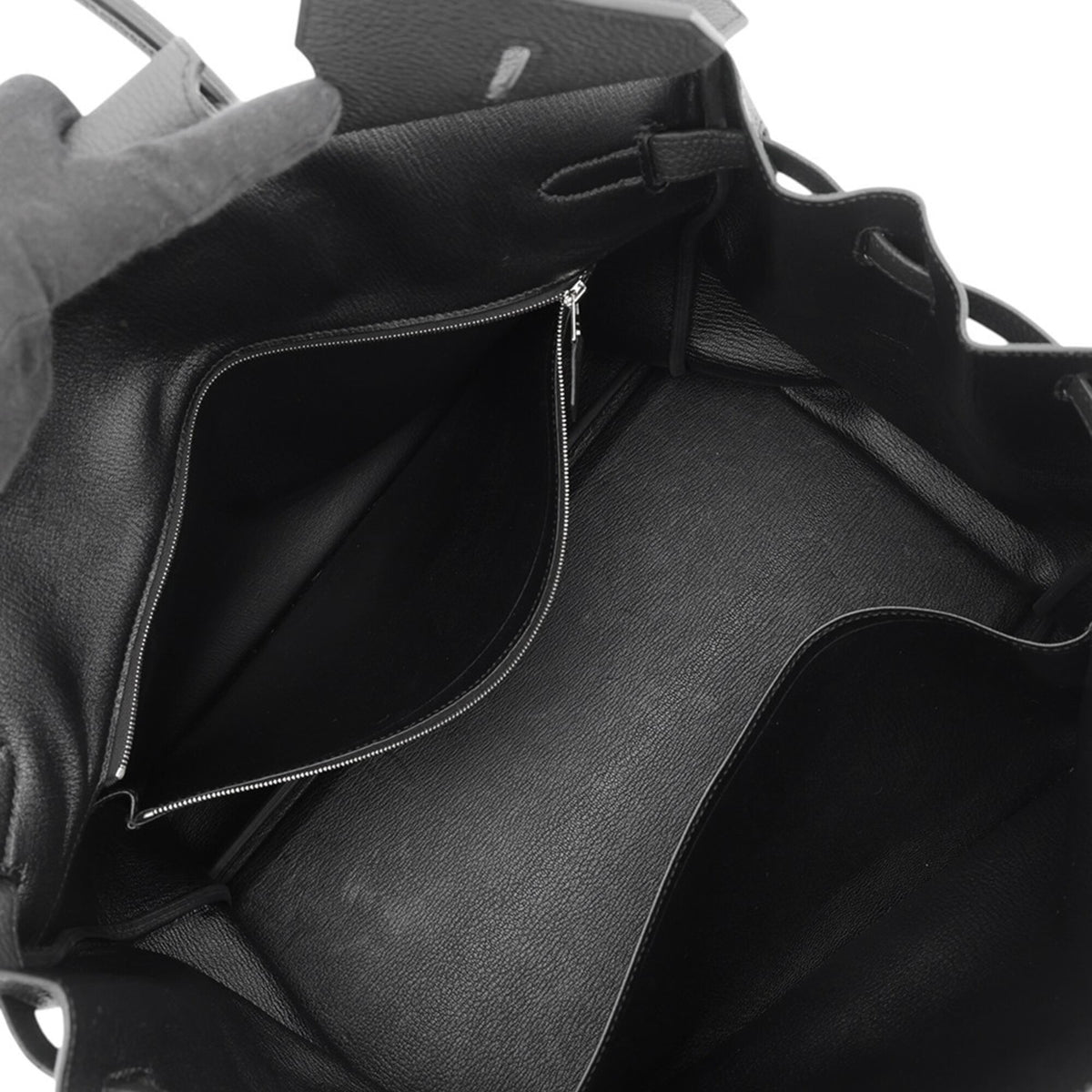 Hermes Black Togo Leather Handbag (Pre-Owned)
