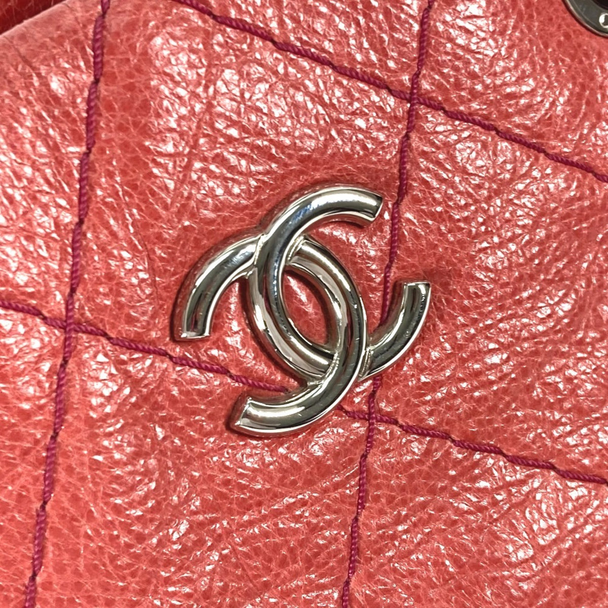 Chanel On The Road Pink Caviar Leather Shoulder Bag Tote Bag (Pre-Owned)