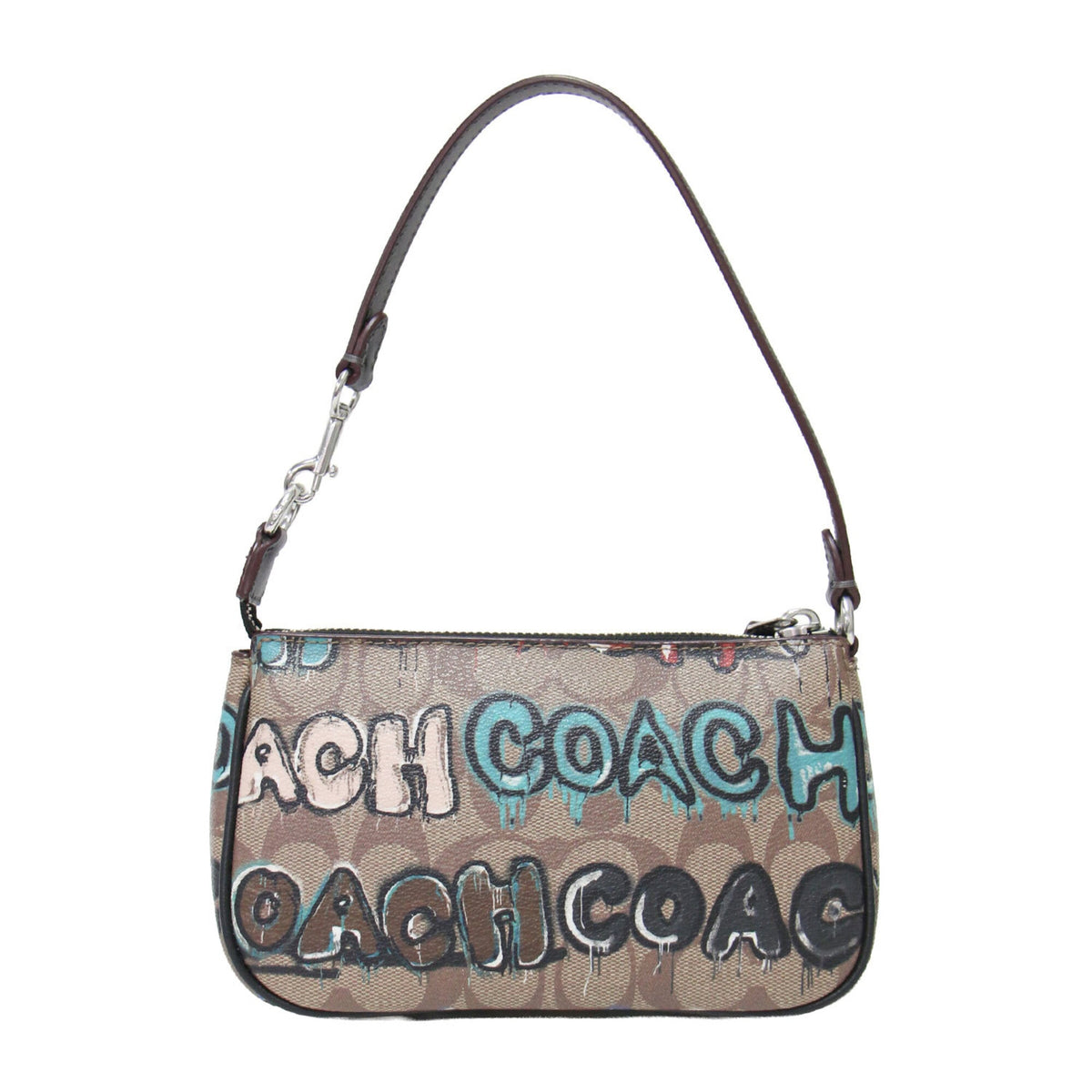 Coach Brown Pvc Handbag Pouch (Pre-Owned)