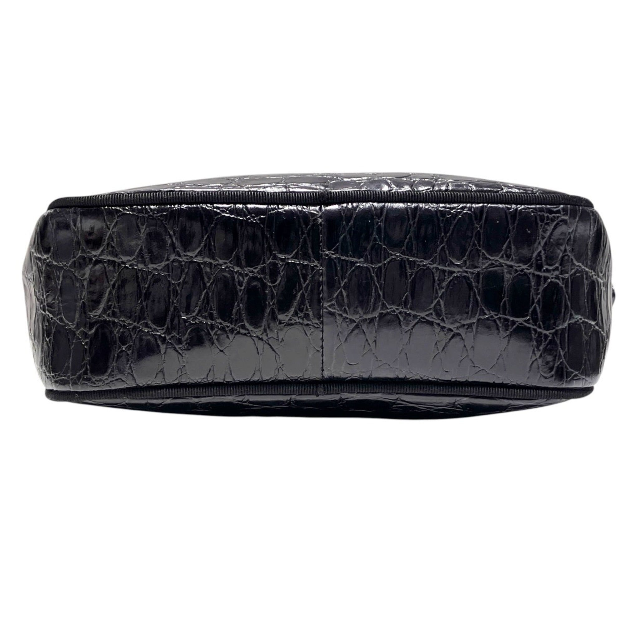 Salvatore Ferragamo Black Leather Shoulder Bag (Pre-Owned)