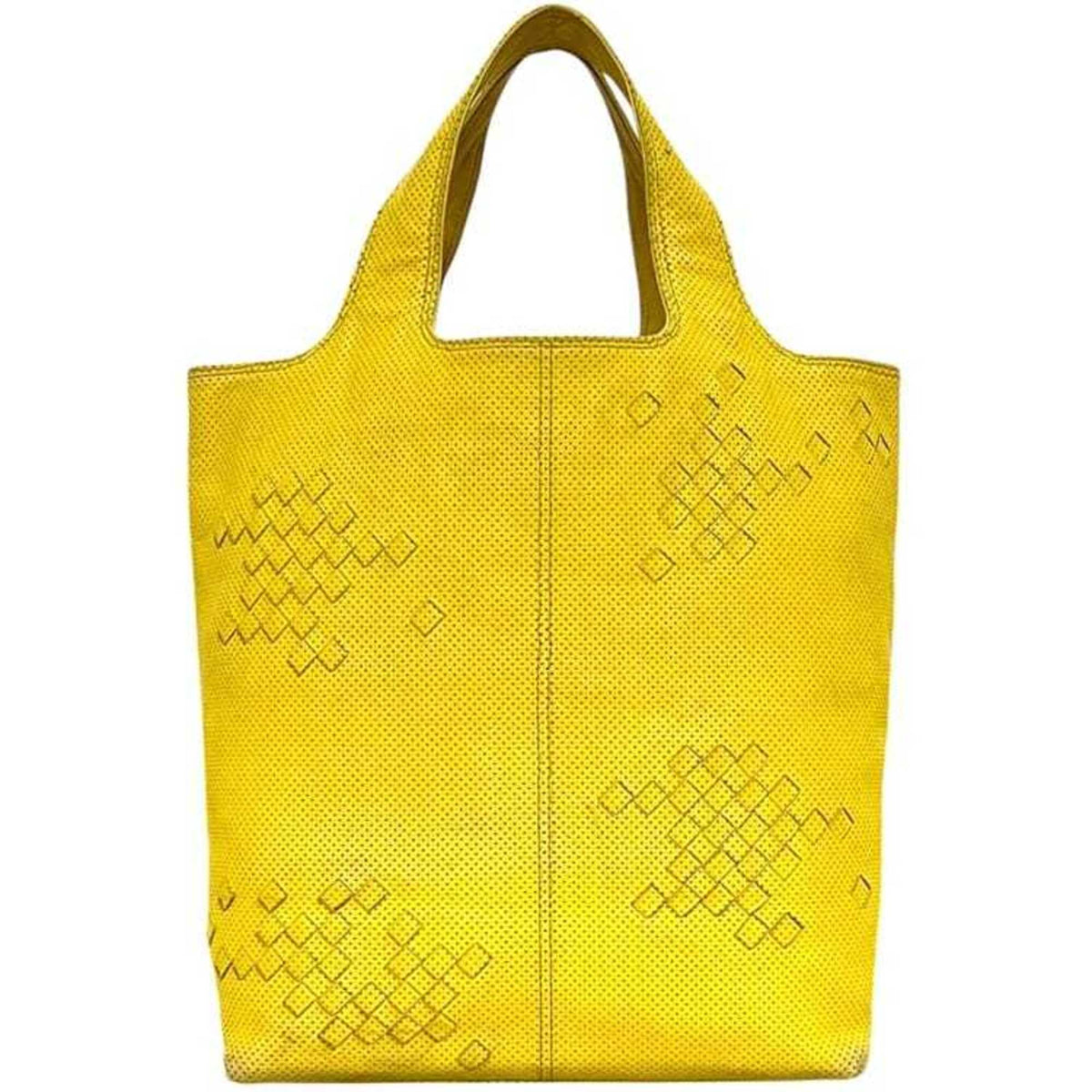 Bottega Veneta Yellow Intrecciato Tote Bag (Pre-Owned)