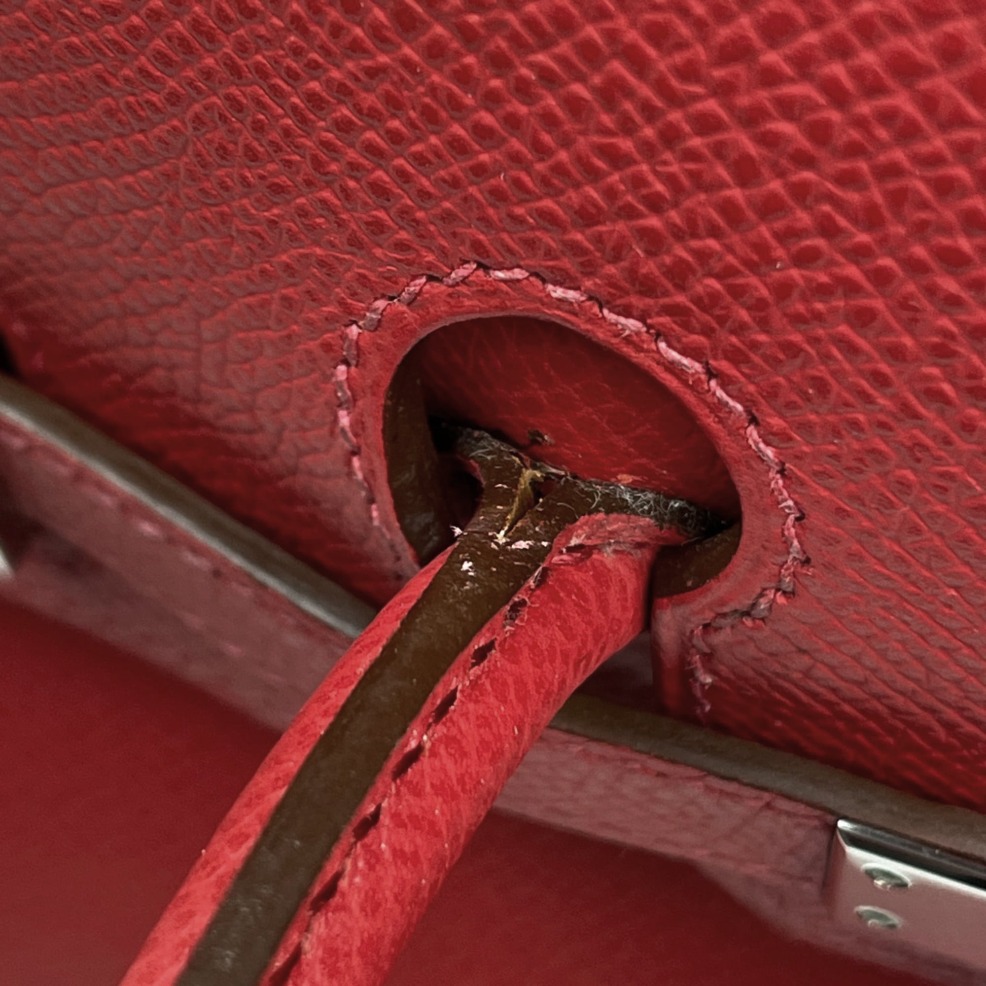 Hermes Birkin Bougainvillier Epsom Leather Handbag (Pre-Owned)