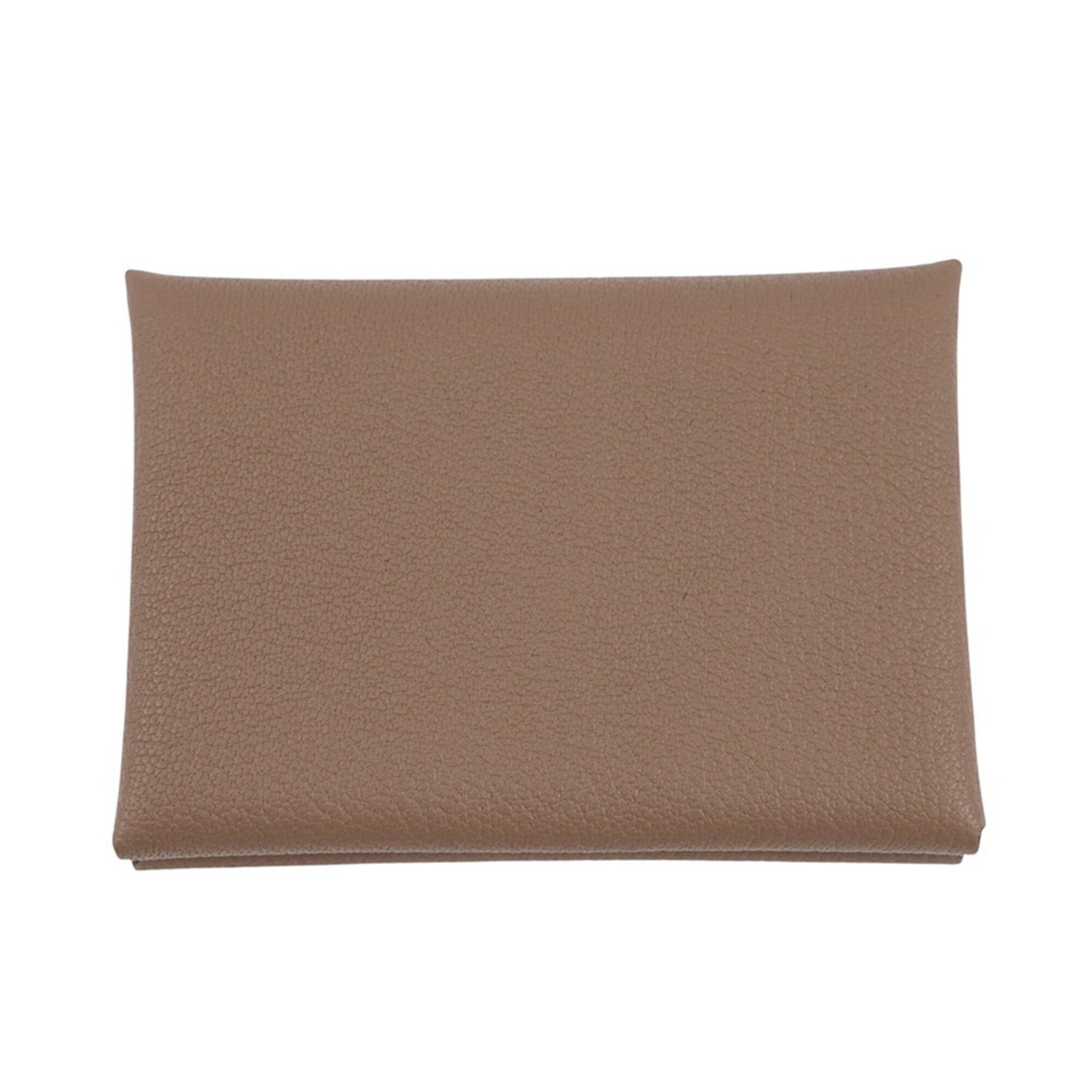 Hermes Kara Etoupe Gray Chevre Myzore Leather Coin Purse/Coin Case (Pre-Owned)