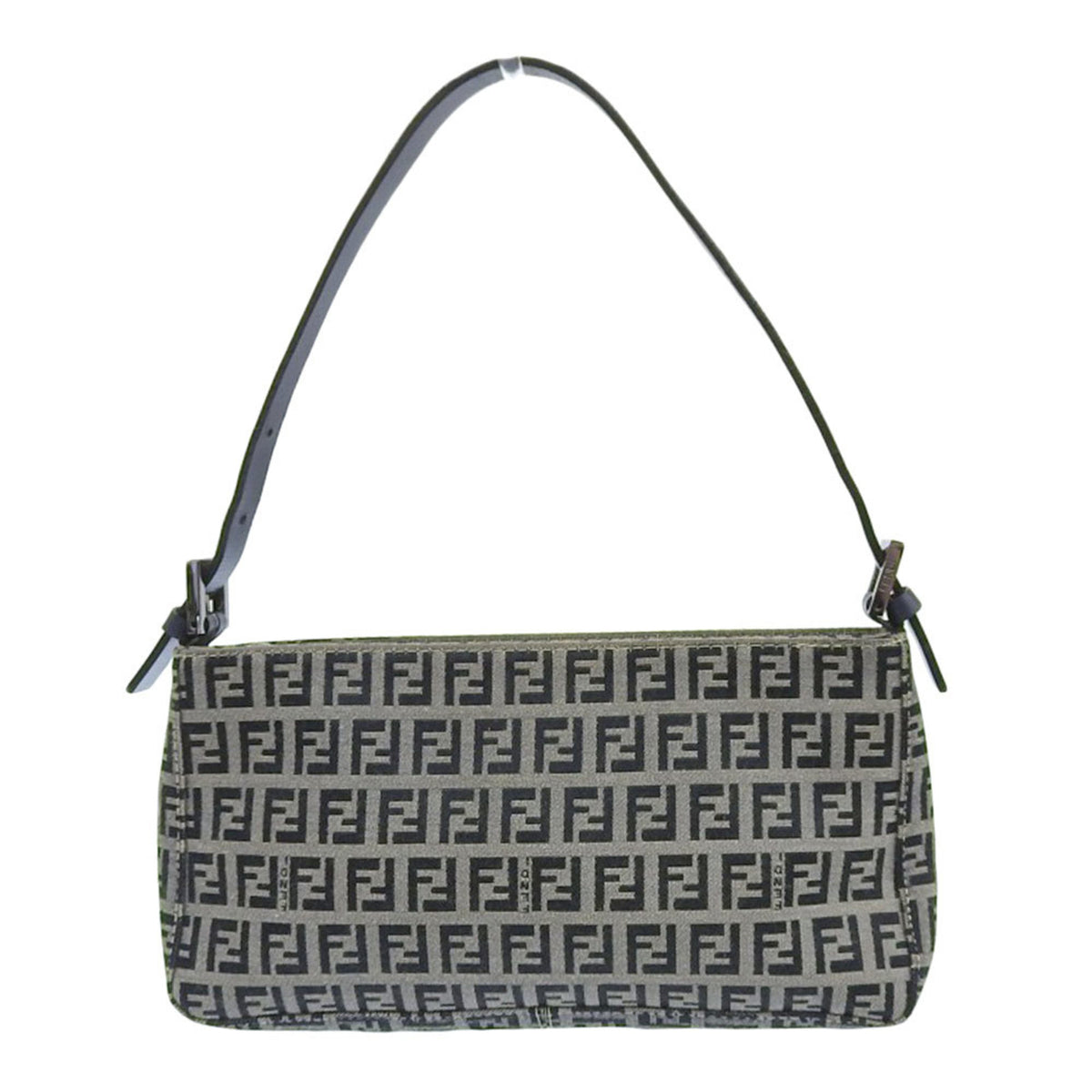 Fendi Navy Canvas Leather Pouch (Pre-Owned)
