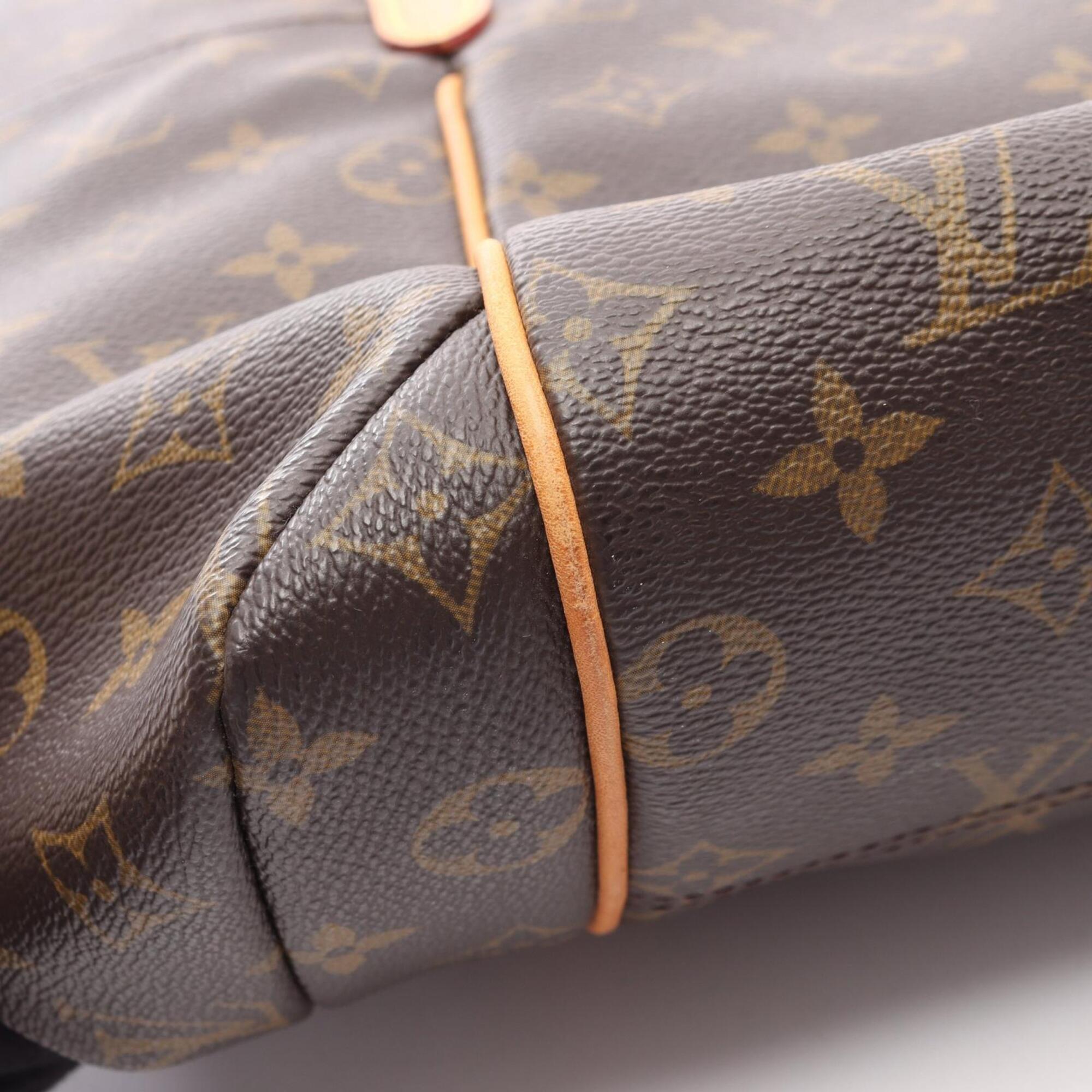 Louis Vuitton Brown Pvc Coated Canvas Leather Handbag Tote Bag (Pre-Owned)