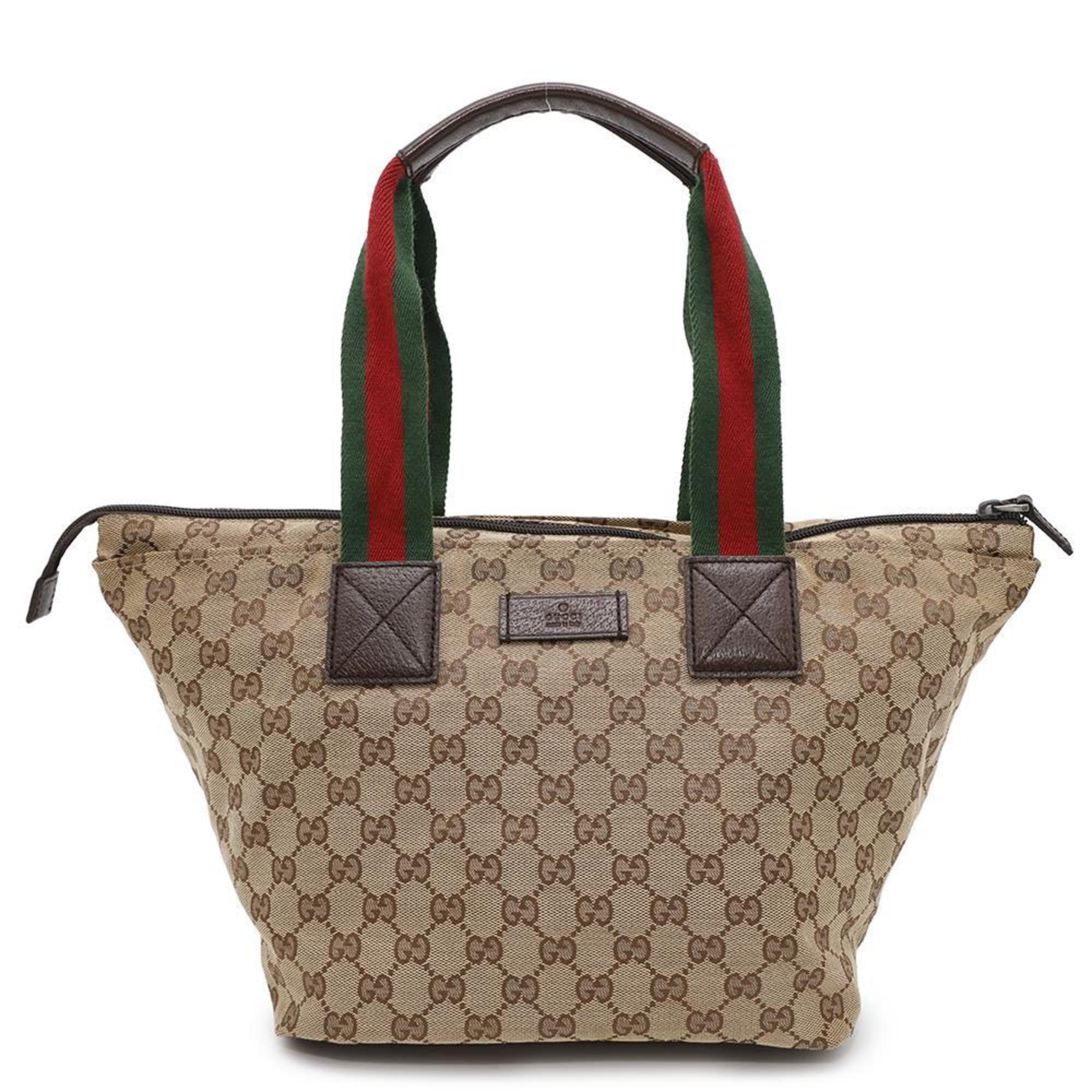 Gucci Gg Canvas Beige Gg Canvas Tote Bag (Pre-Owned)