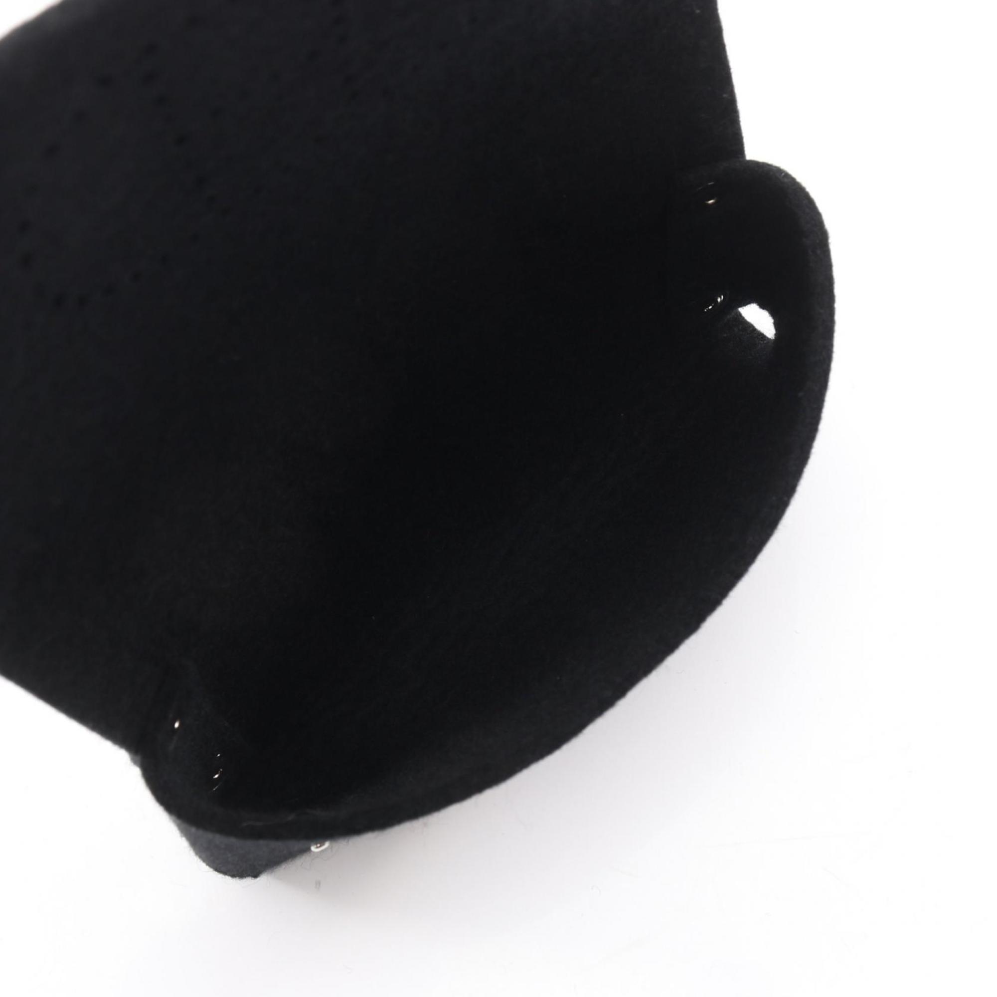 Hermes Black Felt Pouch (Pre-Owned)