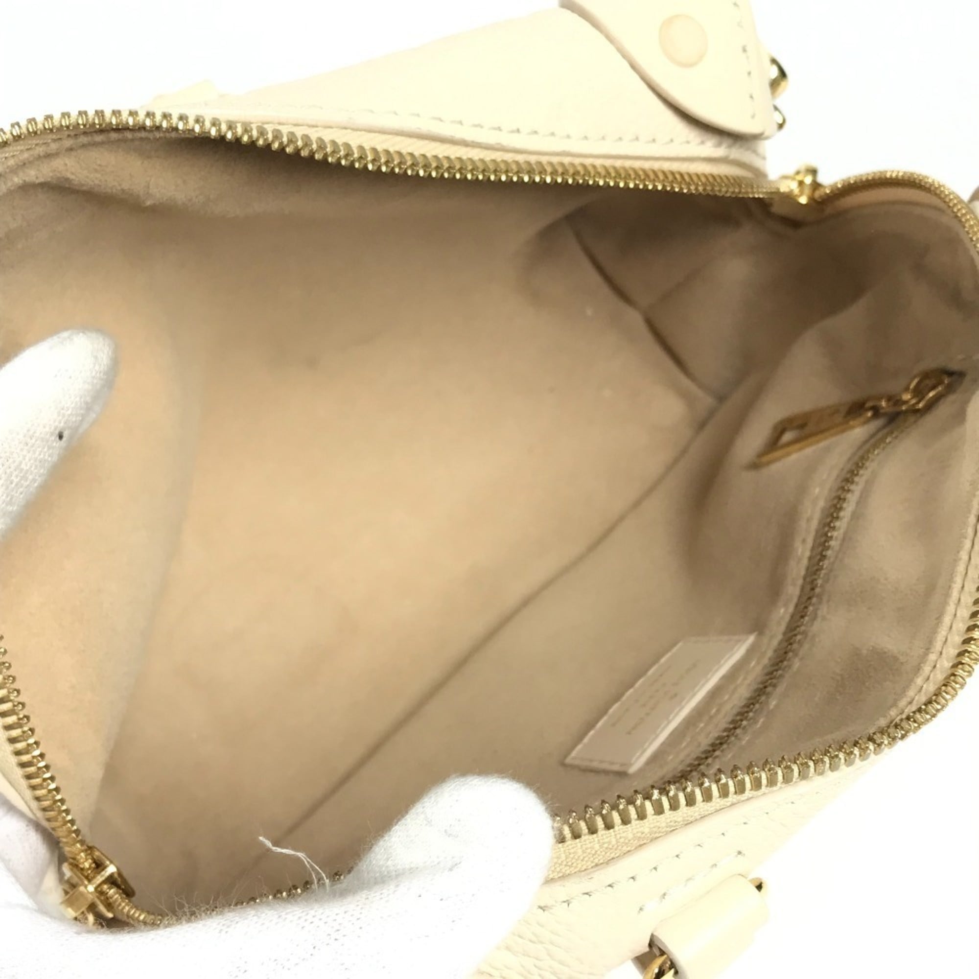 Louis Vuitton White Monogram Empreinte Handbag (Pre-Owned)