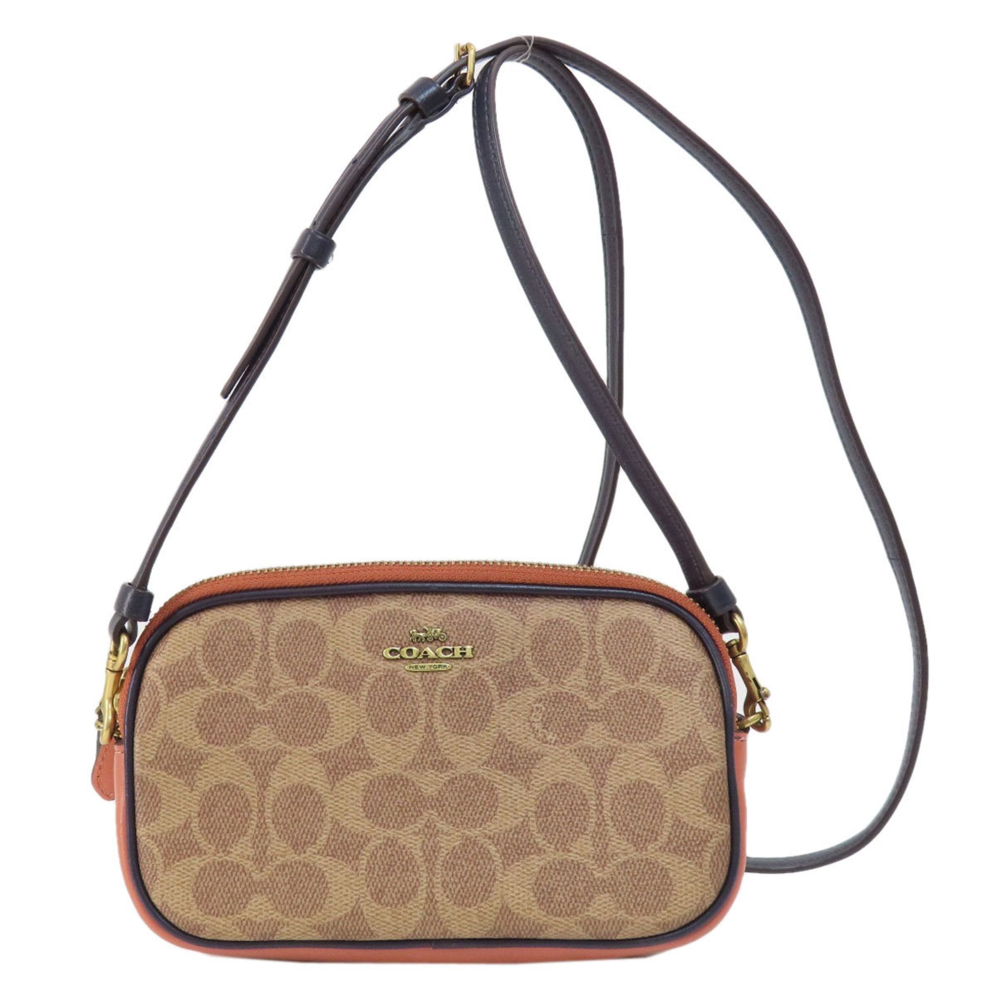 Coach Brown Pvc Shoulder Bag (Pre-Owned)