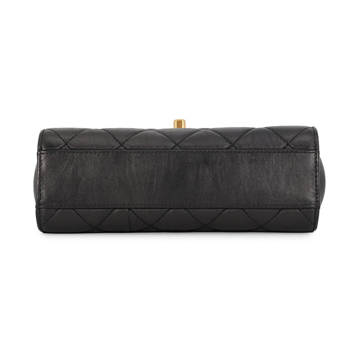 Chanel Matelasse Black Leather Handbag Shoulder Bag (Pre-Owned)