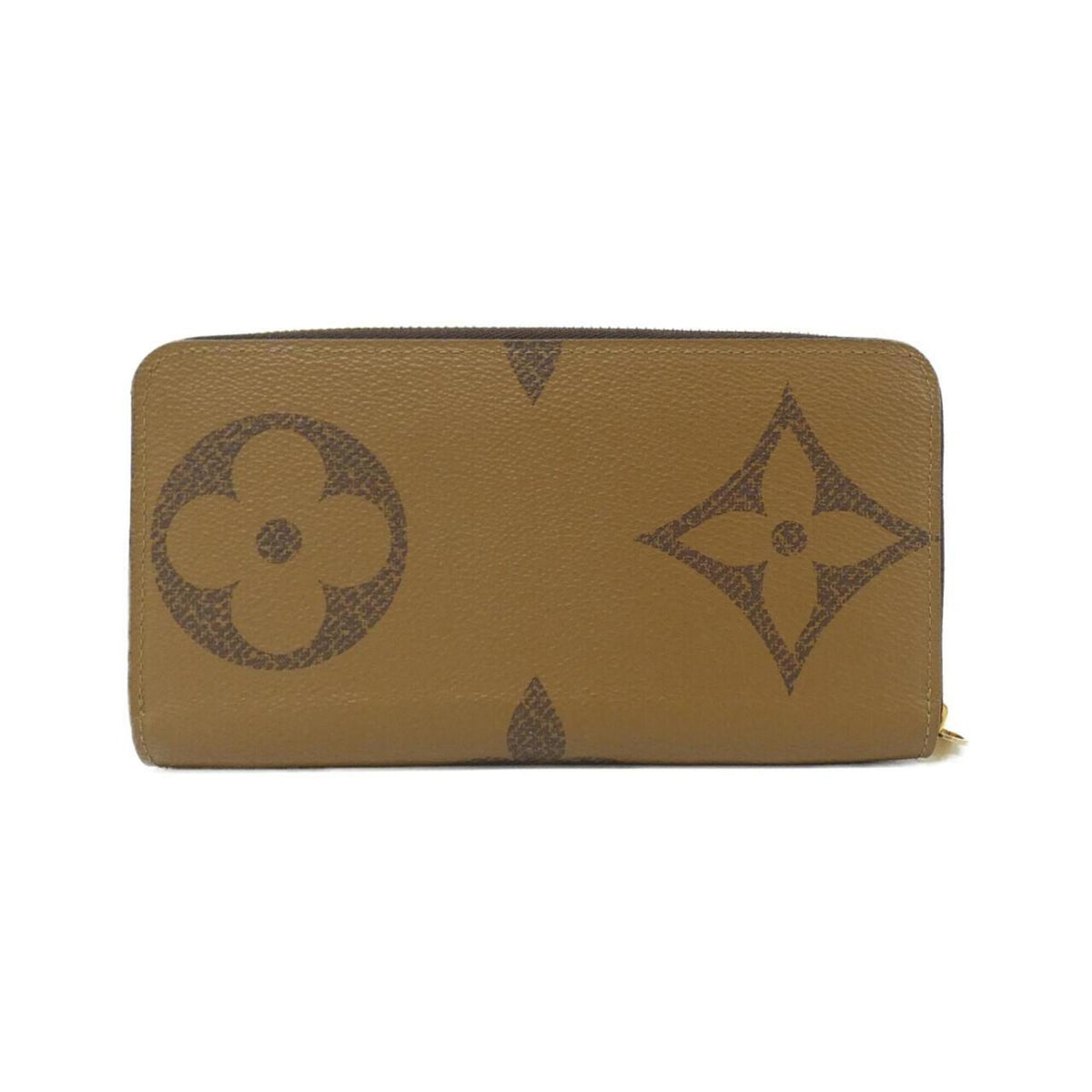 Louis Vuitton Marron Coated Canvas Long Wallet (Bi-Fold) (Pre-Owned)