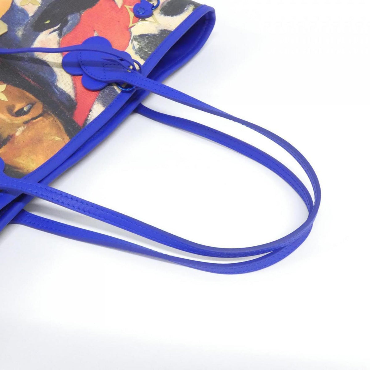 Louis Vuitton Blue Dark Blue Coated Canvas Handbag (Pre-Owned)