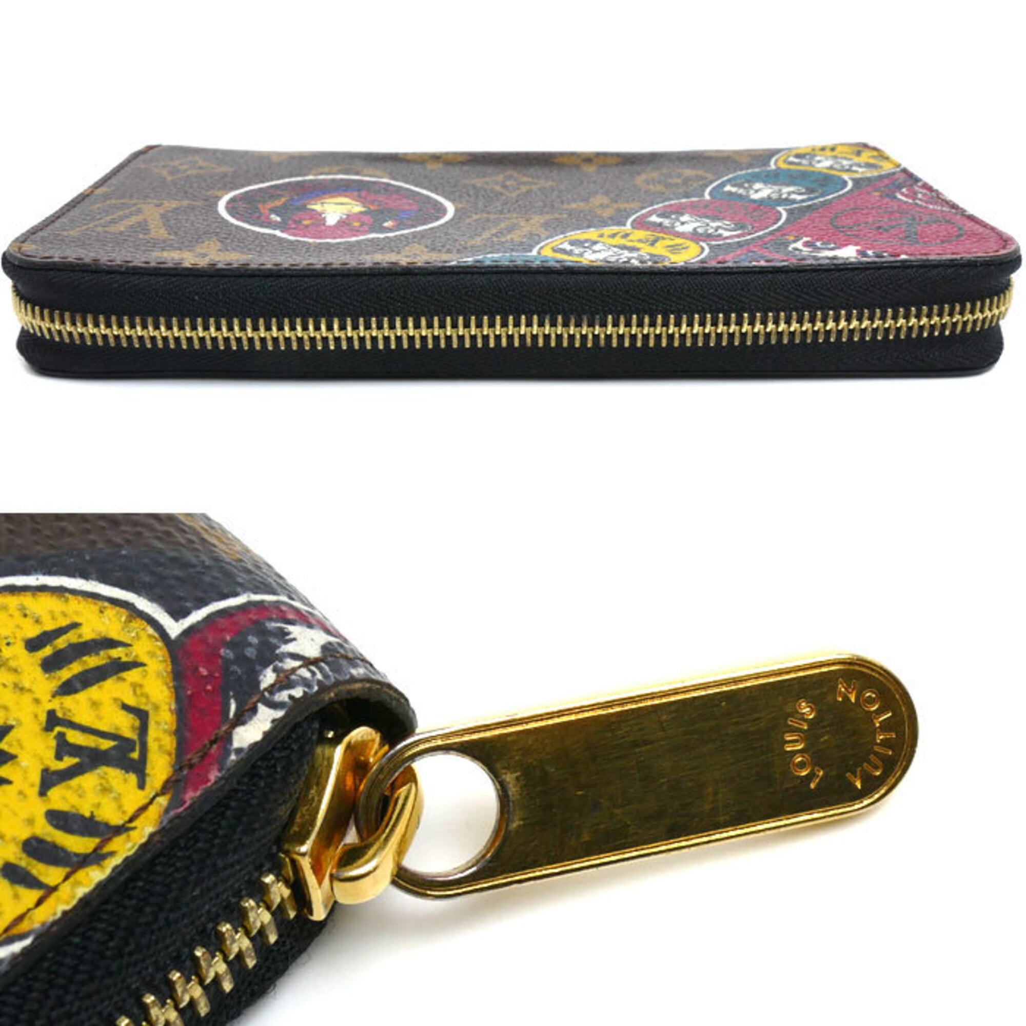Louis Vuitton Brown Multi-Color Monogram Long Wallet (Bi-Fold) (Pre-Owned)