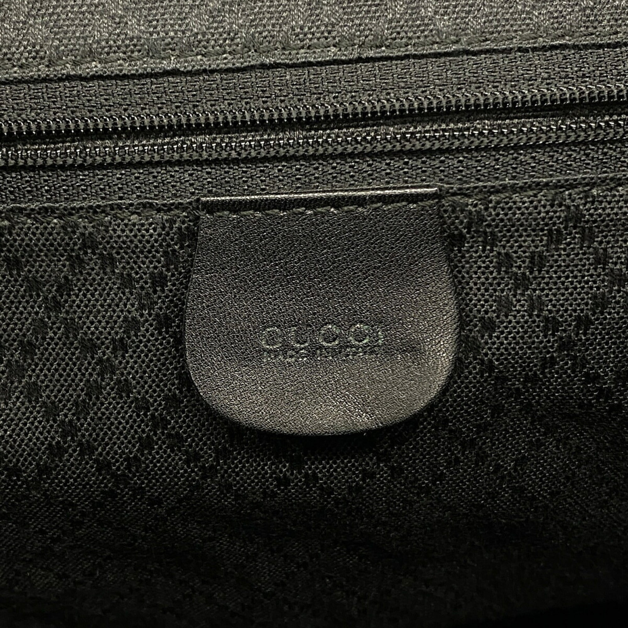 Gucci Black Leather Backpack (Pre-Owned)