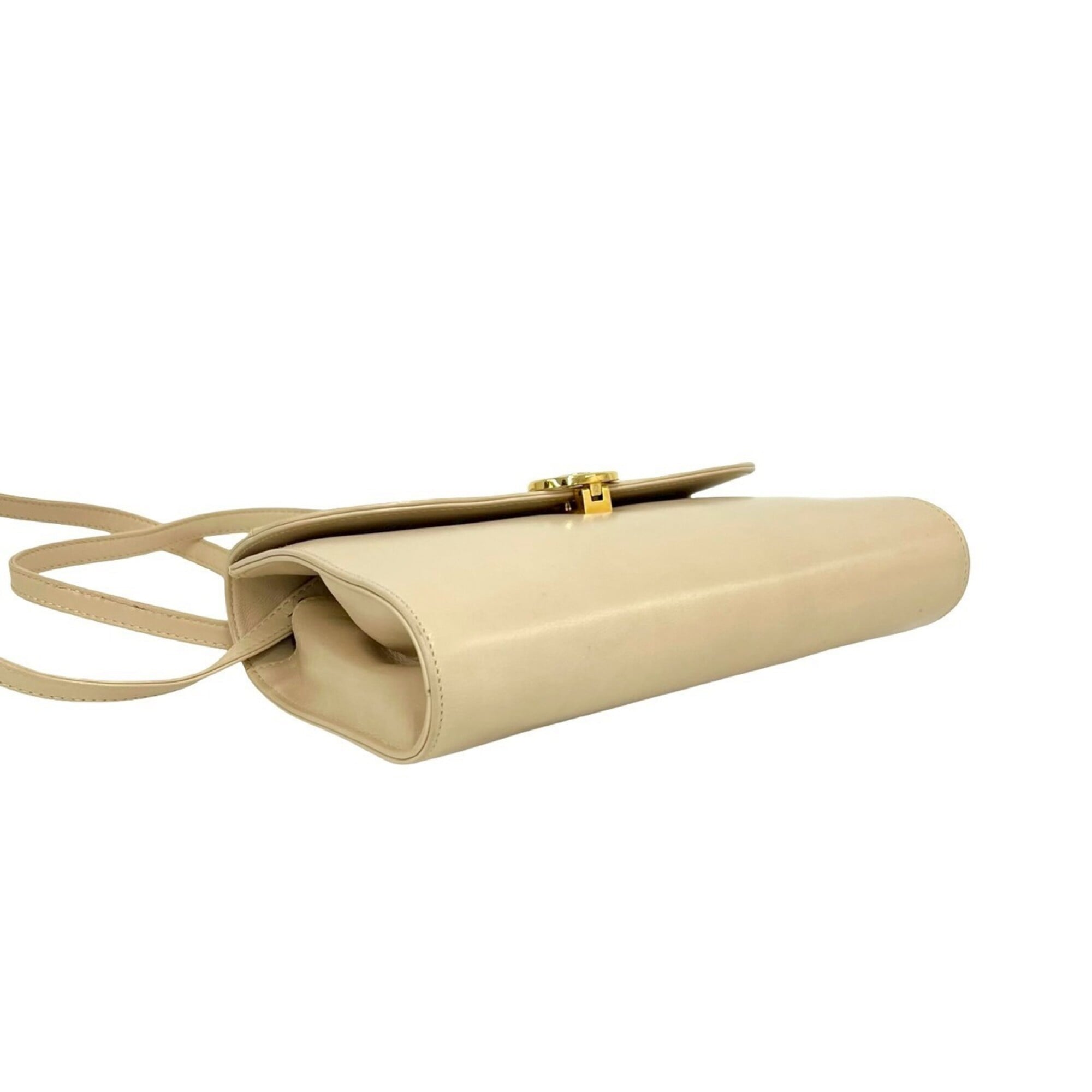 Celine Beige Leather Pochette Shoulder Bag (Pre-Owned)