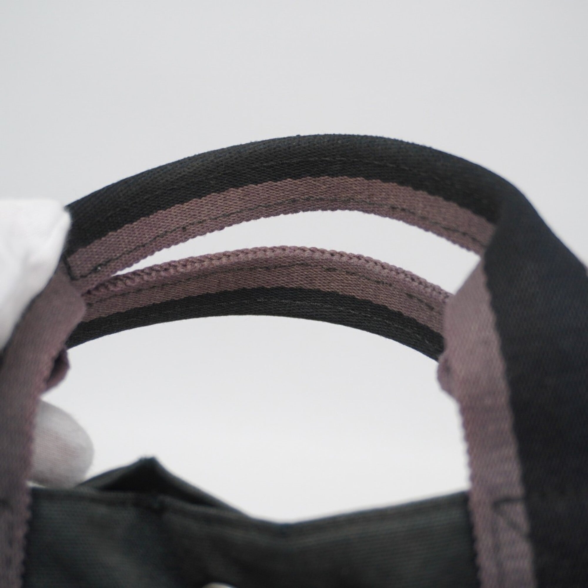 Hermes Black Canvas Tote Bag (Pre-Owned)