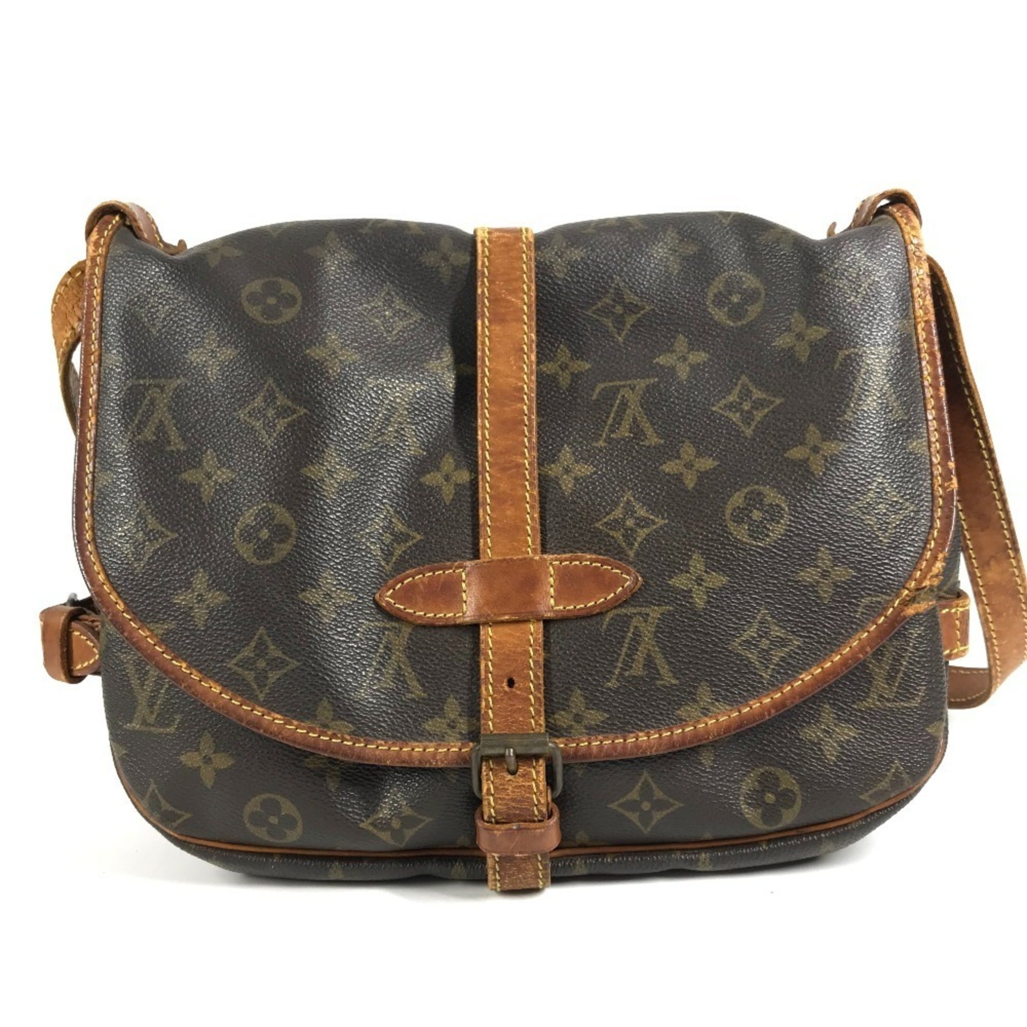 Louis Vuitton Brown Monogram Shoulder Bag (Pre-Owned)