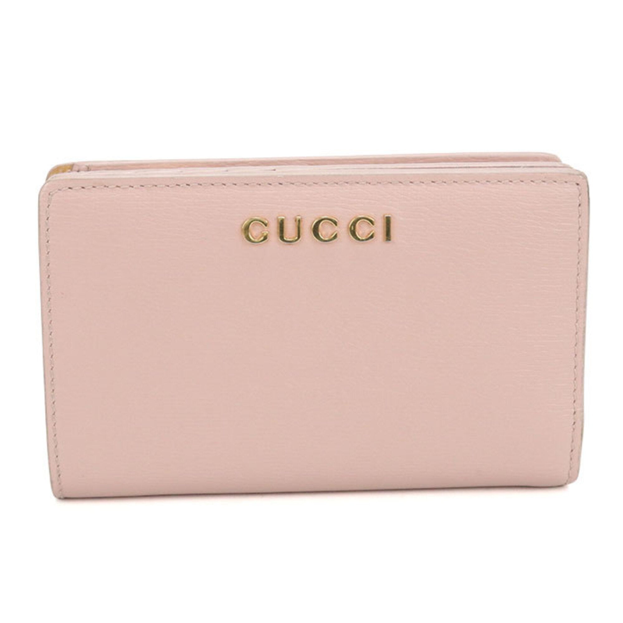 Gucci Pink Leather Wallet (Bi-Fold) (Pre-Owned)