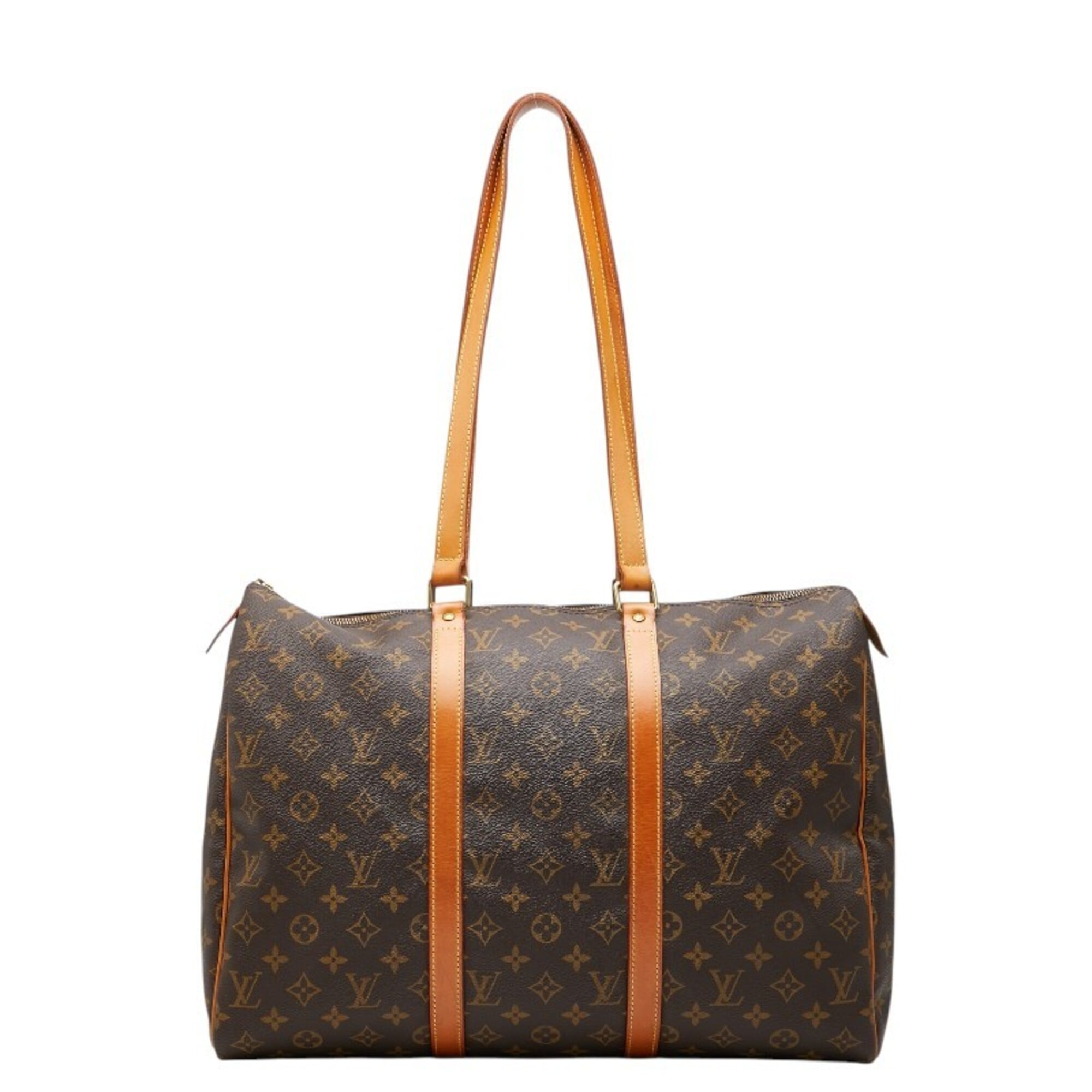 Louis Vuitton Brown Pvc Leather Boston Bag Shoulder Bag (Pre-Owned)