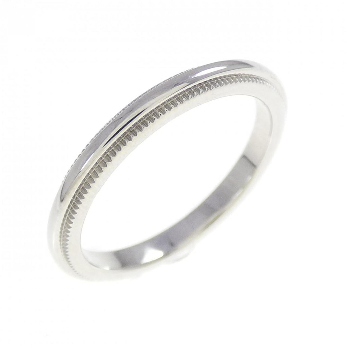 Tiffany Platinum Platinum 950 Band Ring (Pre-Owned)